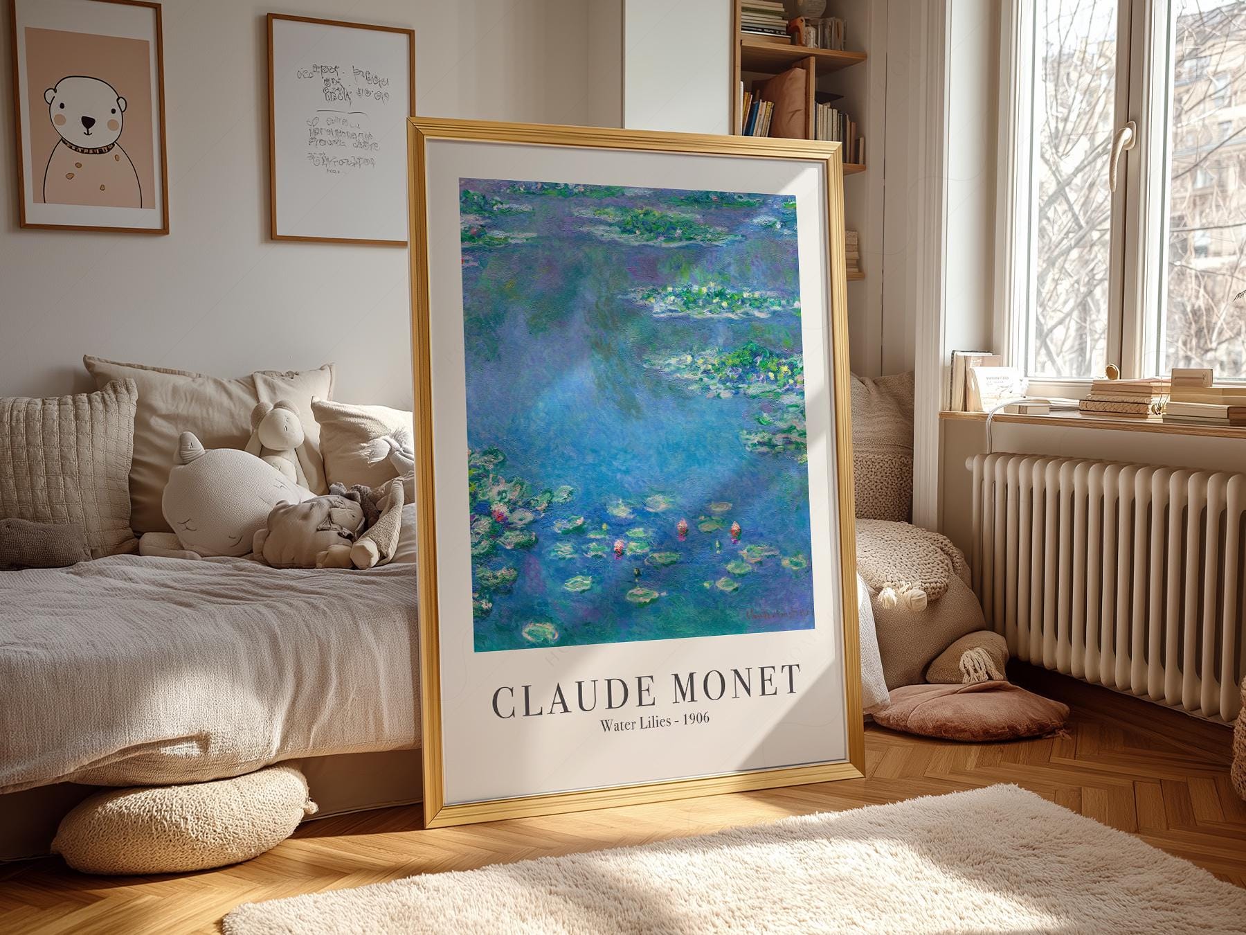 Claude Monet Water Lilies 1906 Art Print – Classic – art poster for living room