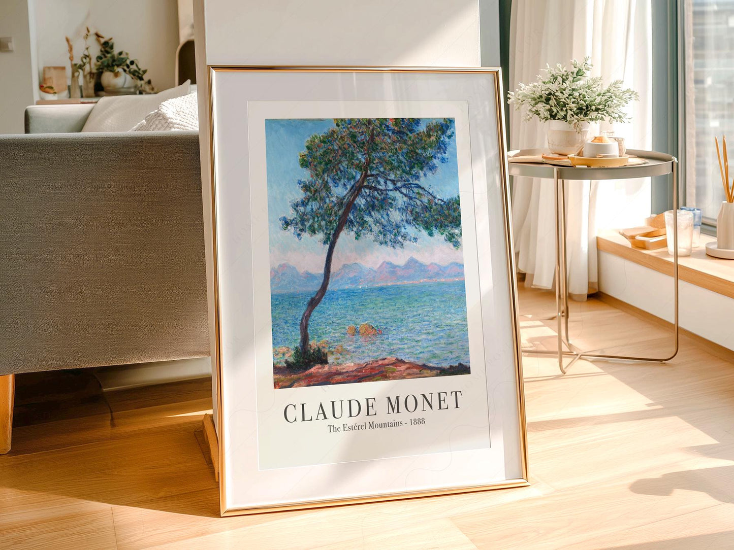 Claude Monet The Estérel Mountains Art Print – French – exhibition poster wall art