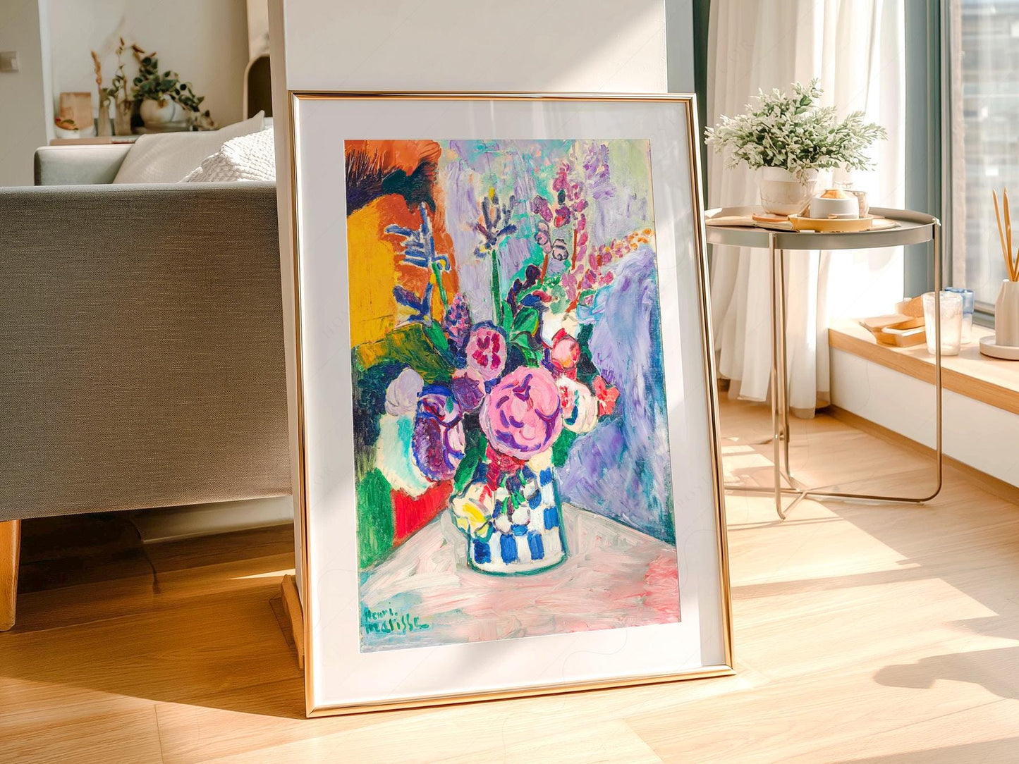 Henri Matisse Les Pivoines Art Print – Colorful Floral – gallery wall art poster