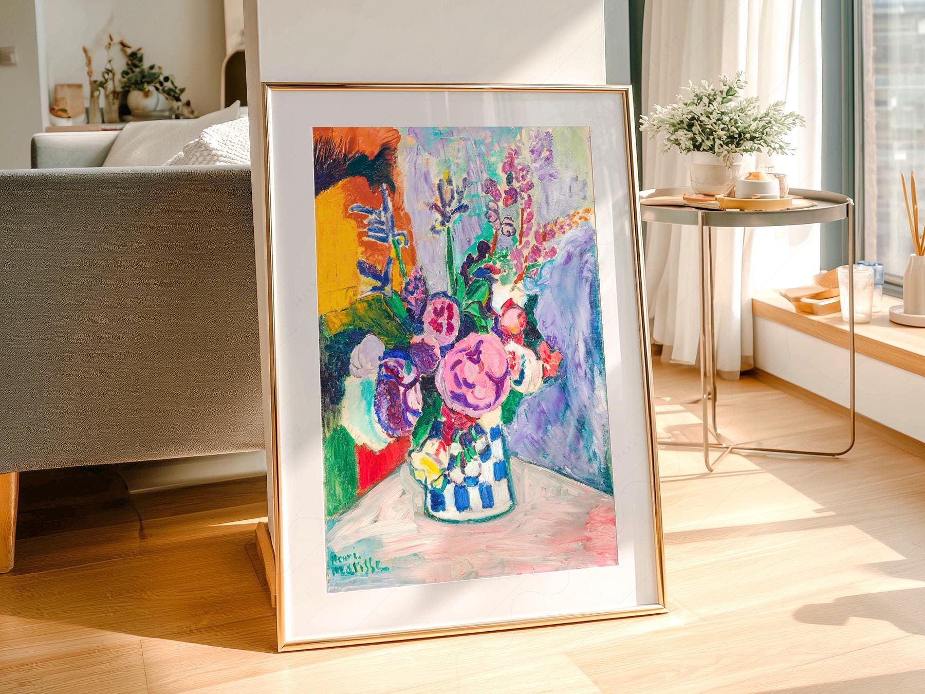 Henri Matisse Les Pivoines Art Print – Colorful Floral – gallery wall art poster