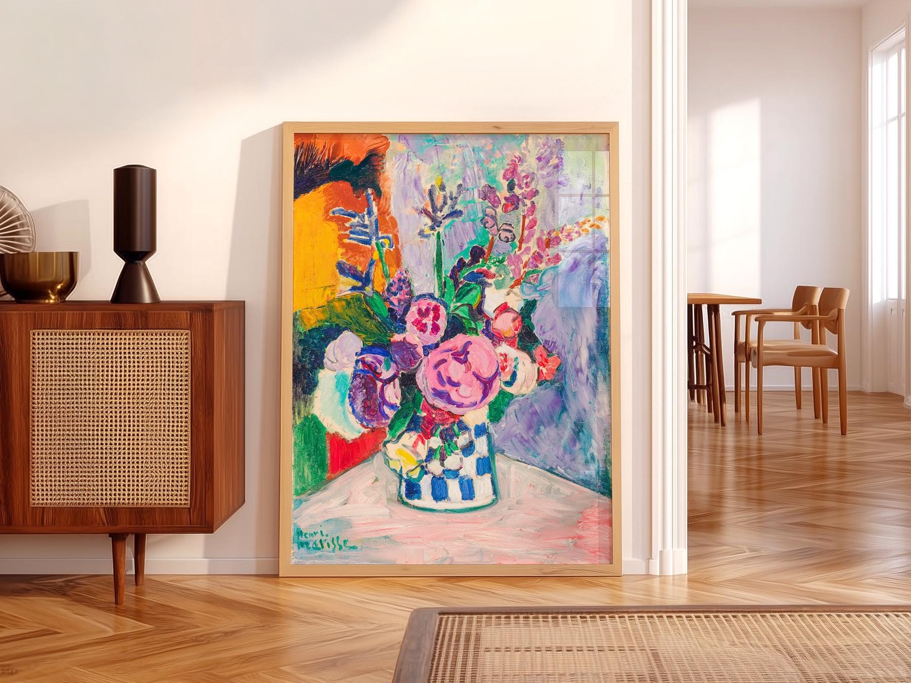 Henri Matisse Les Pivoines Art Print – Colorful Floral – art poster for living room