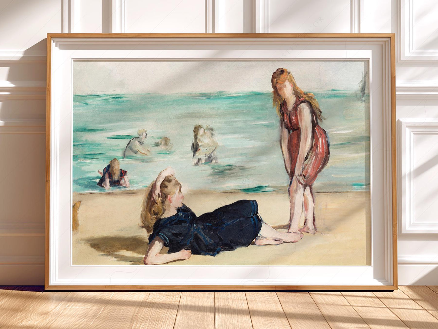 Edouard Manet On the Beach Art Print – Classic Coastal – high quality art print