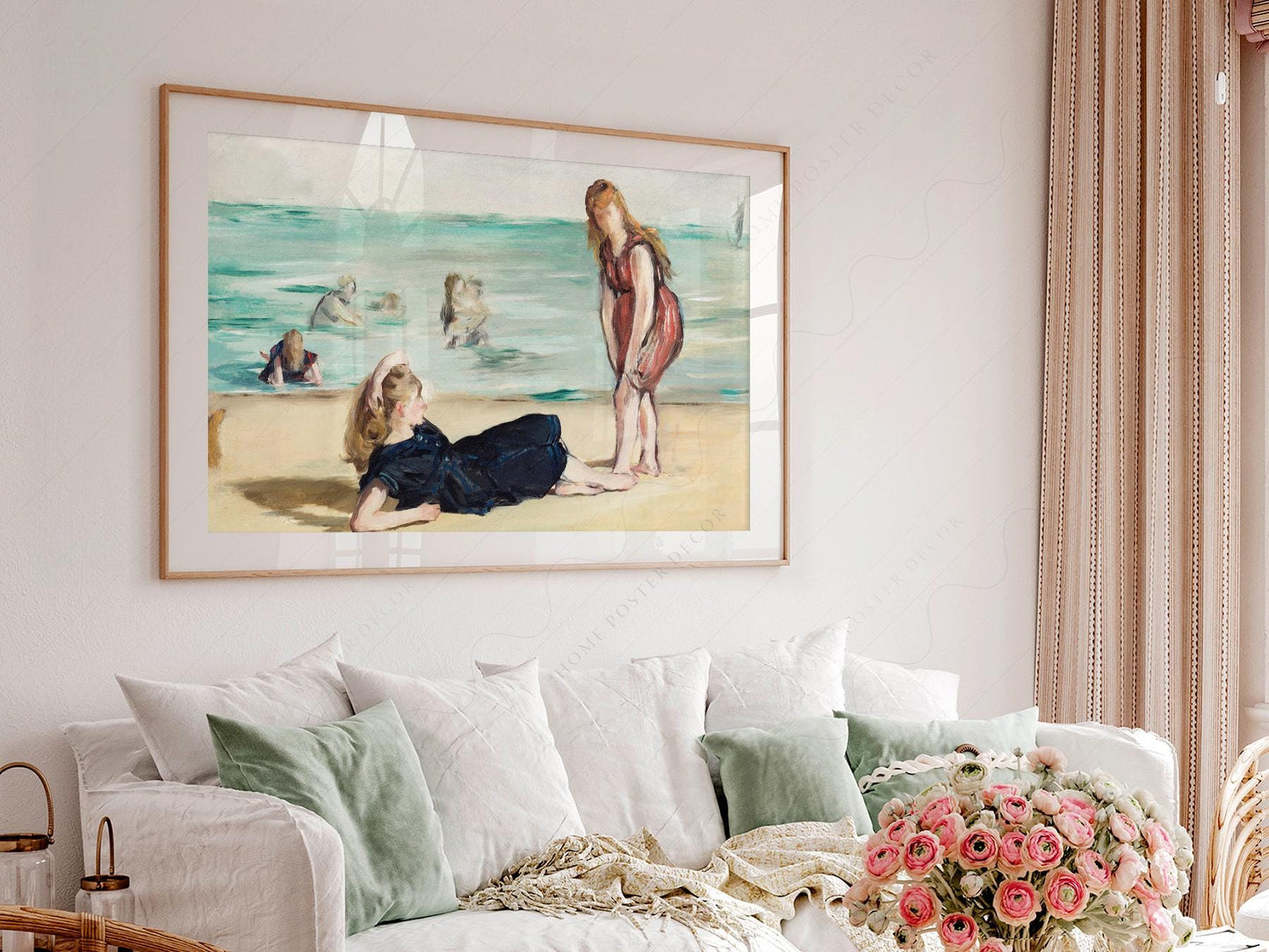 Edouard Manet On the Beach Art Print – Classic Coastal – museum quality art print