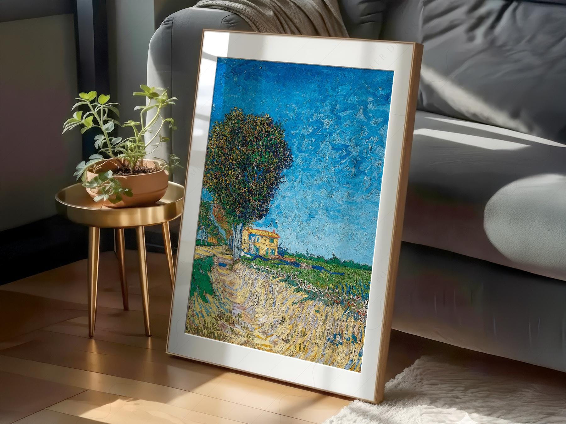 Vincent van Gogh A Lane Near Arles Art Print – Famous – fine art wall poster