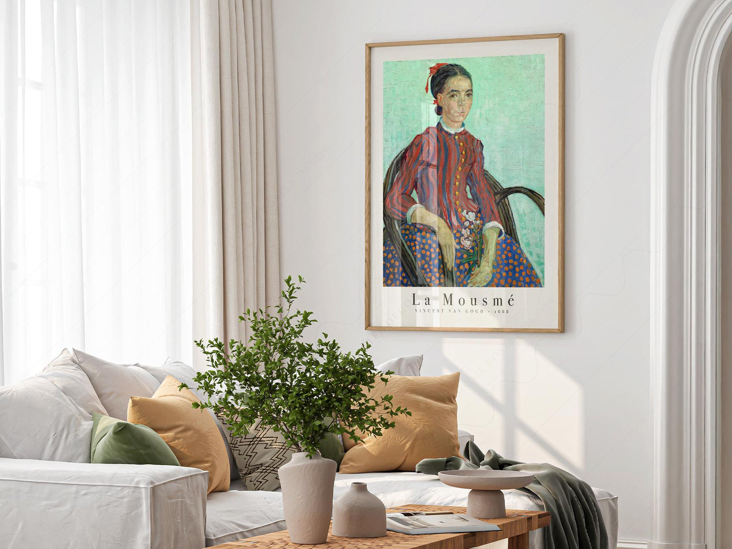 Vincent van Gogh La Mousmé Art Print – Famous Painting – fine art wall poster