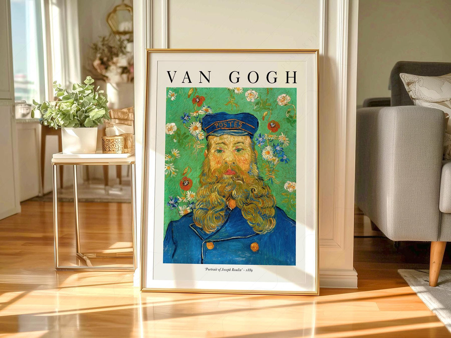 Van Gogh Portrait of Joseph Roulin Art Print – Famous – fine art wall poster