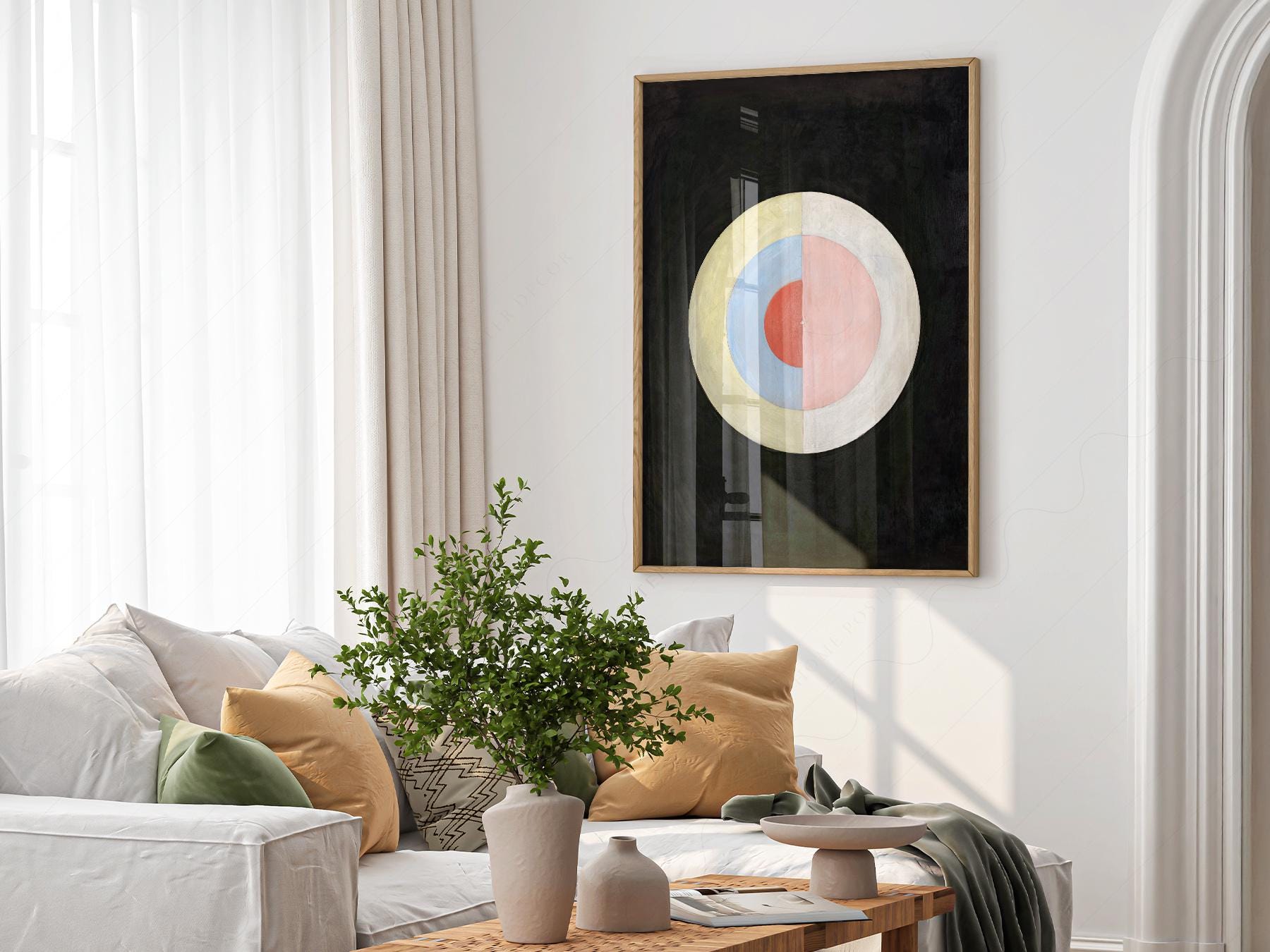 Hilma af Klint The Swan No. 16 Art Print – Abstract – exhibition poster wall art