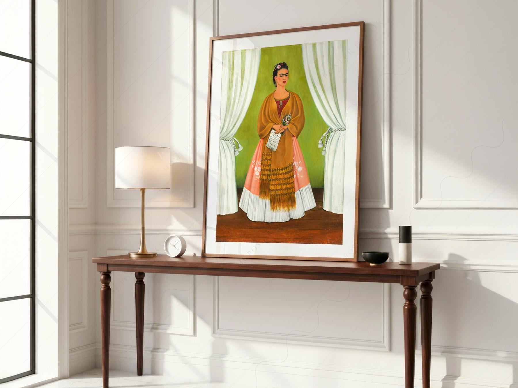 Frida Kahlo Self-Portrait Art Print – Mexican Folk Art – museum quality art print