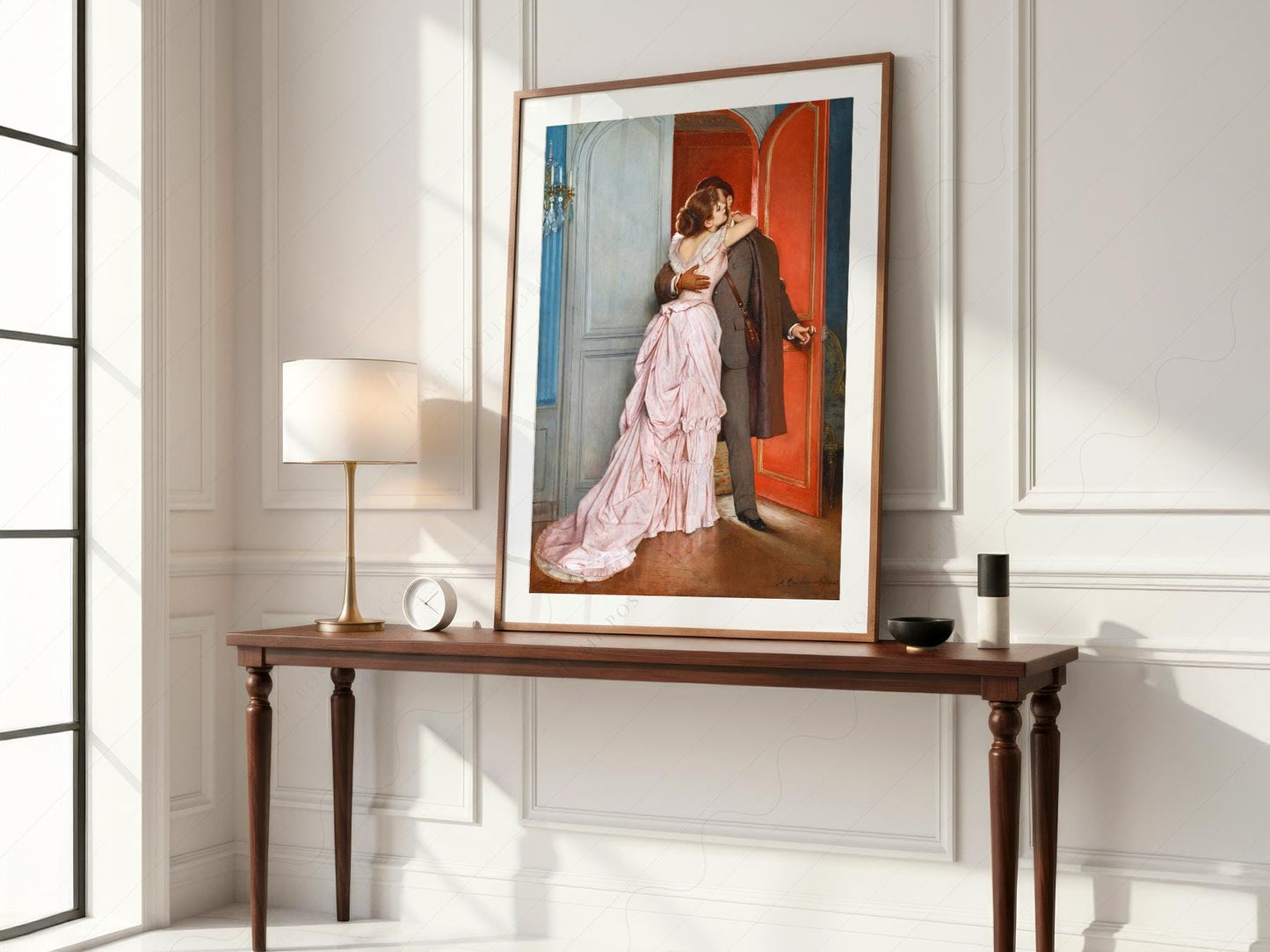 Auguste Toulmouche The Kiss Art Print – Romantic – gallery wall art poster