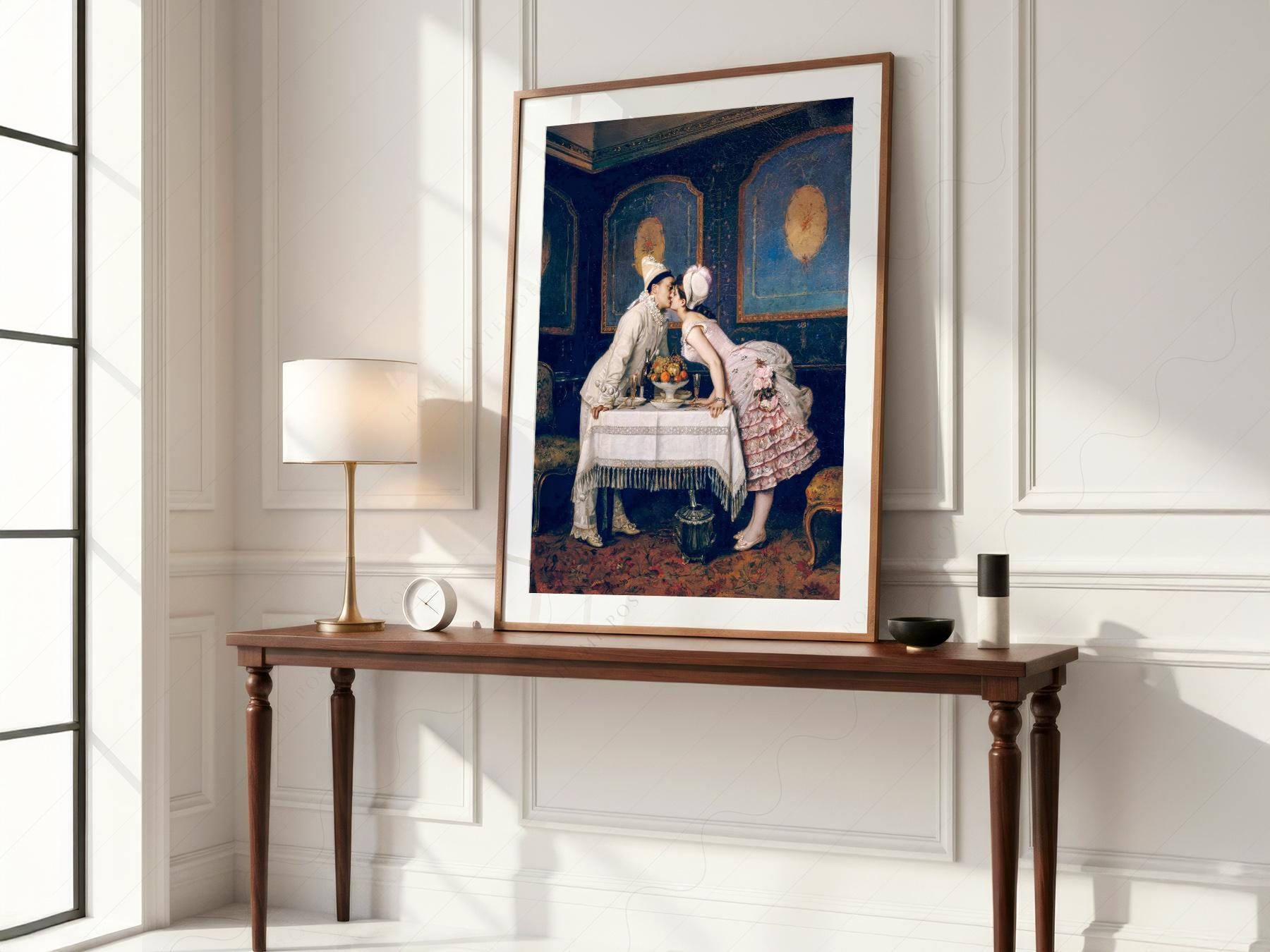 Auguste Toulmouche The Kiss Art Print – Romantic – exhibition poster wall art