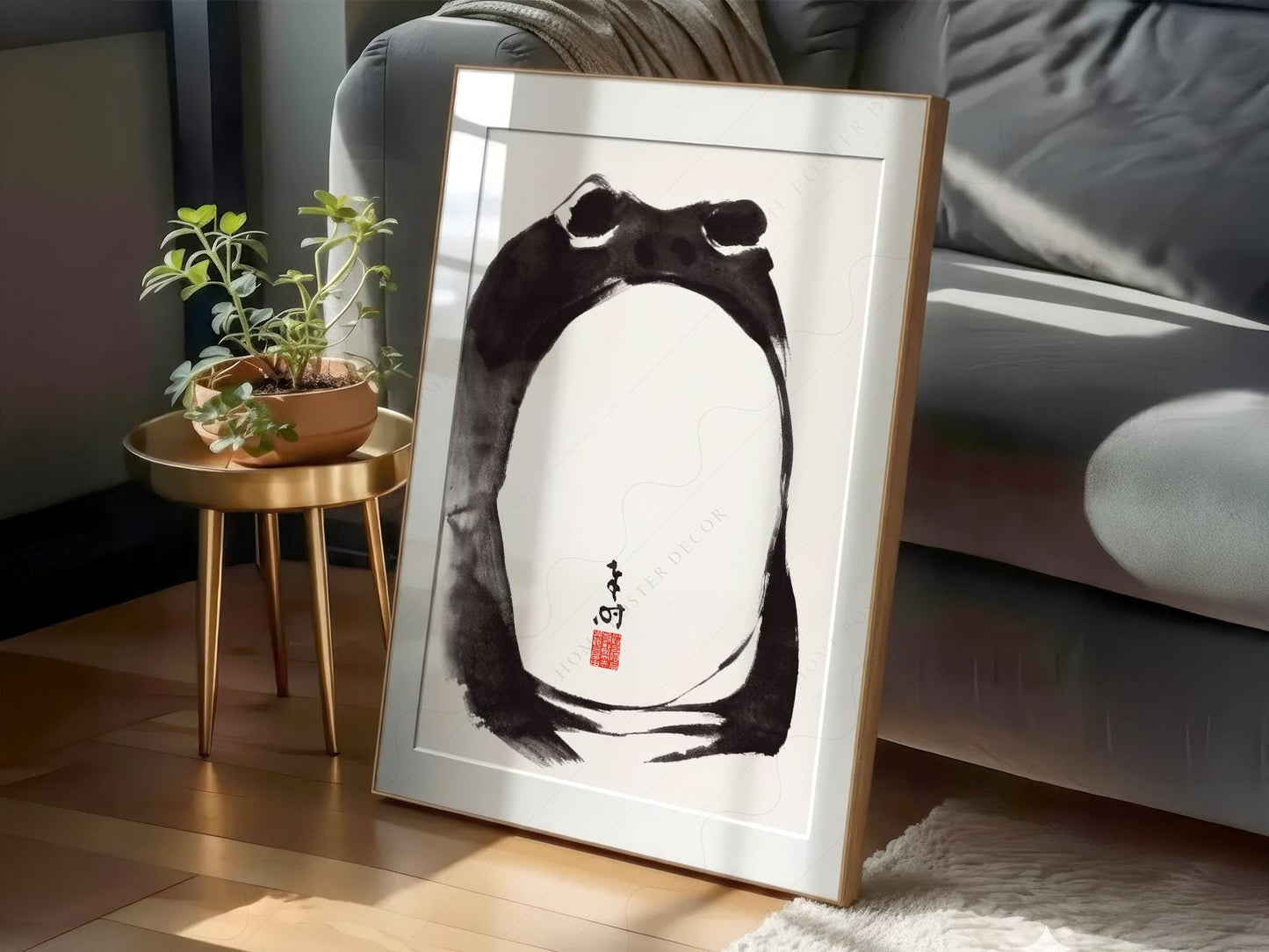 Matsumoto Hoji Frog Print – Japanese Ukiyo-e Wall Art – archival paper art print