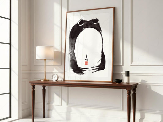 Matsumoto Hoji Frog Print – Japanese Ukiyo-e Wall Art – fine art print wall decor