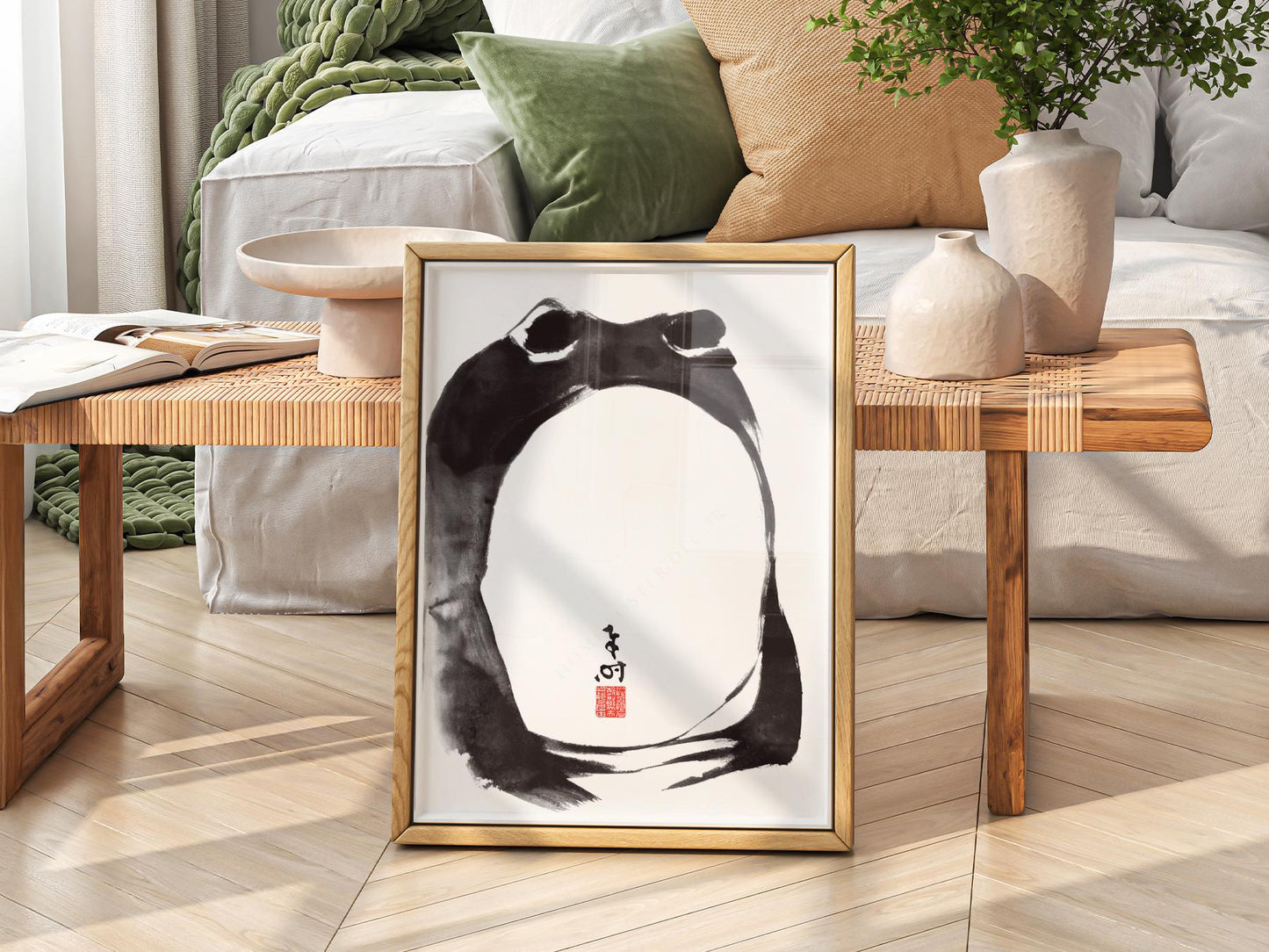 Matsumoto Hoji Frog Print – Japanese Ukiyo-e Wall Art – high quality art print