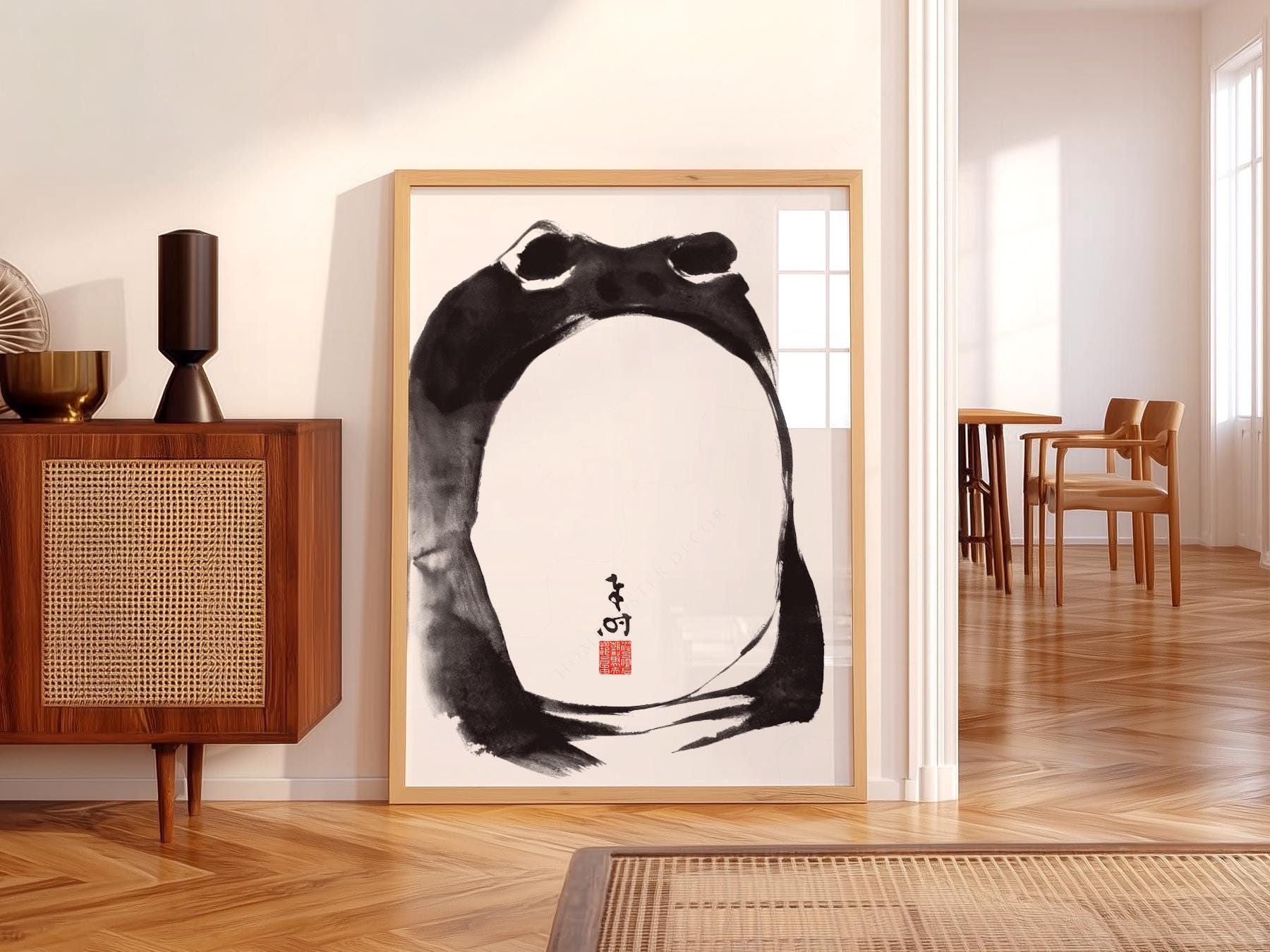Matsumoto Hoji Frog Print – Japanese Ukiyo-e Wall Art – fine art wall poster