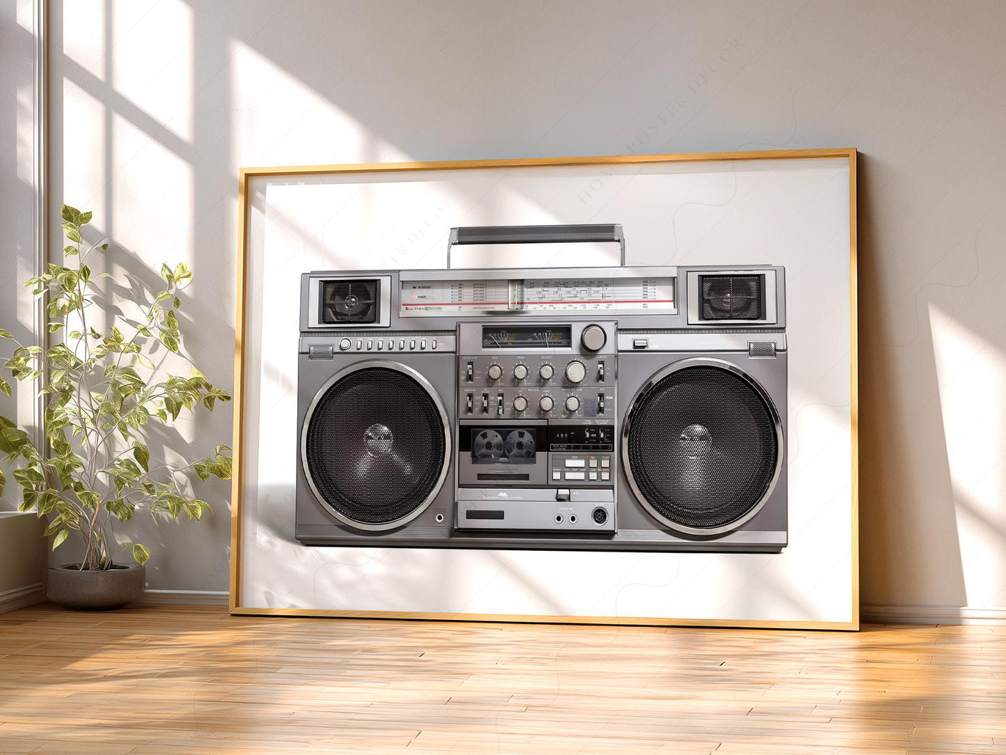 RC M90 Boombox Art Print – 80s Hip Hop Retro Music – high quality art print