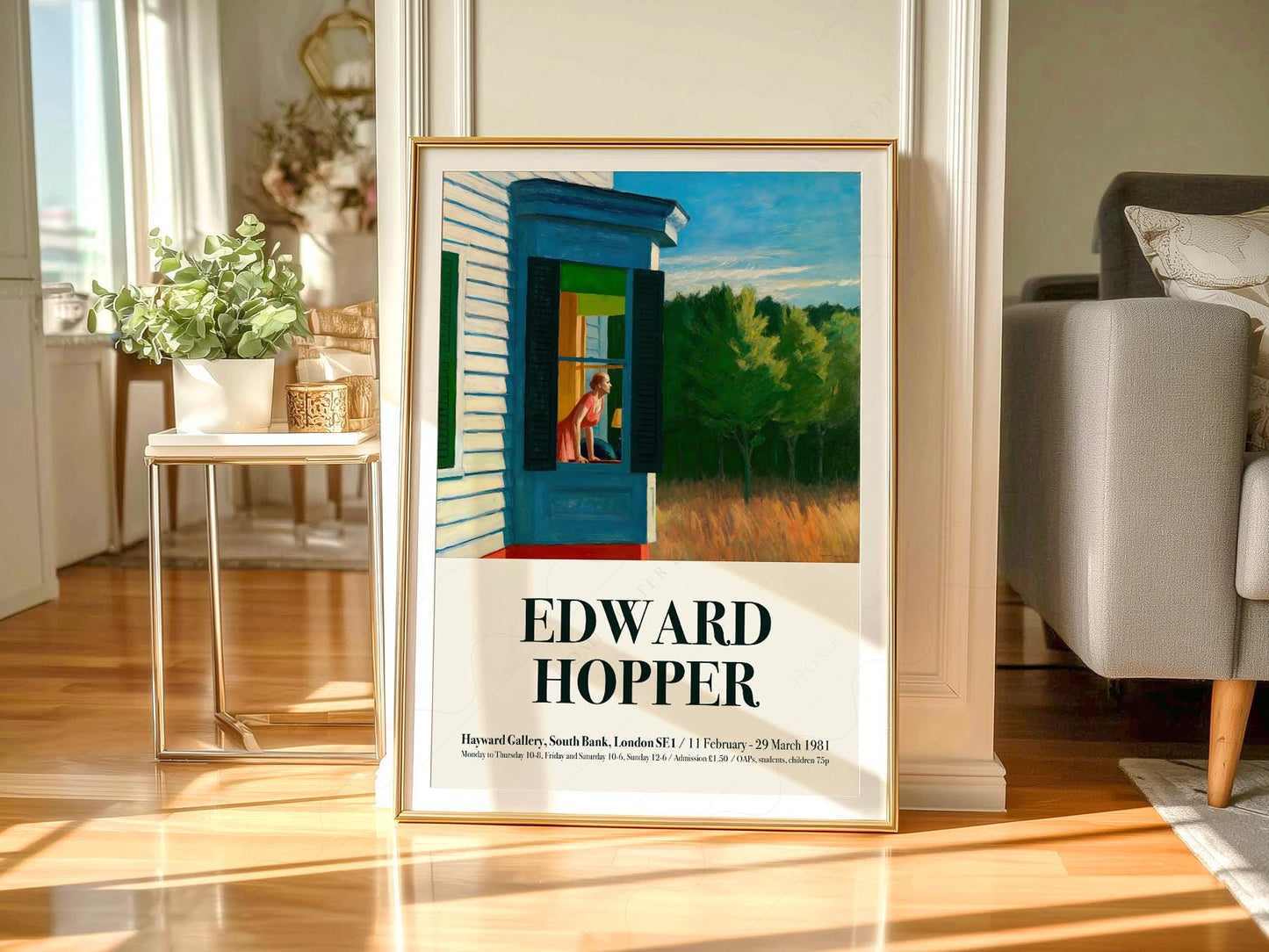 Edward Hopper Cape Cod Morning Exhibition Poster – gallery wall art poster