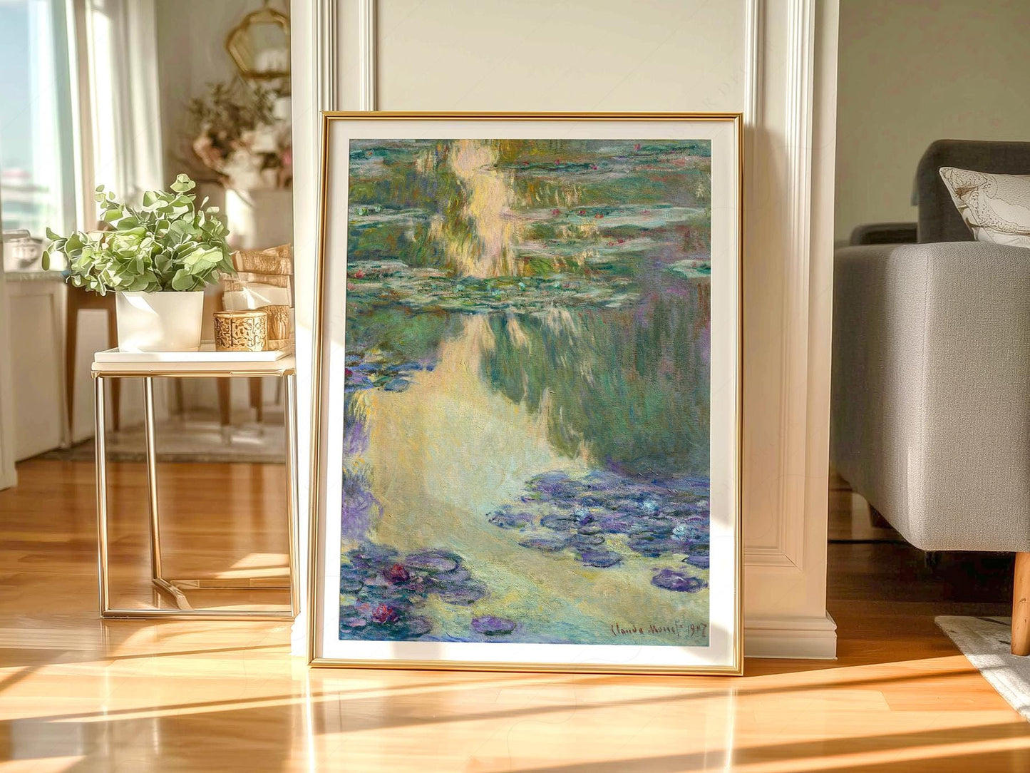 Claude Monet Water Lilies Art Print – Impressionist – exhibition poster wall art