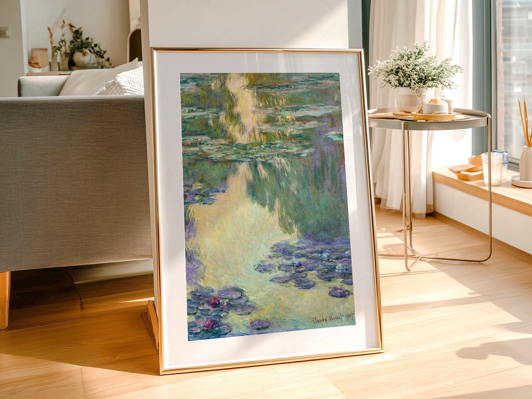 Claude Monet Water Lilies Art Print – Impressionist – gallery wall art poster