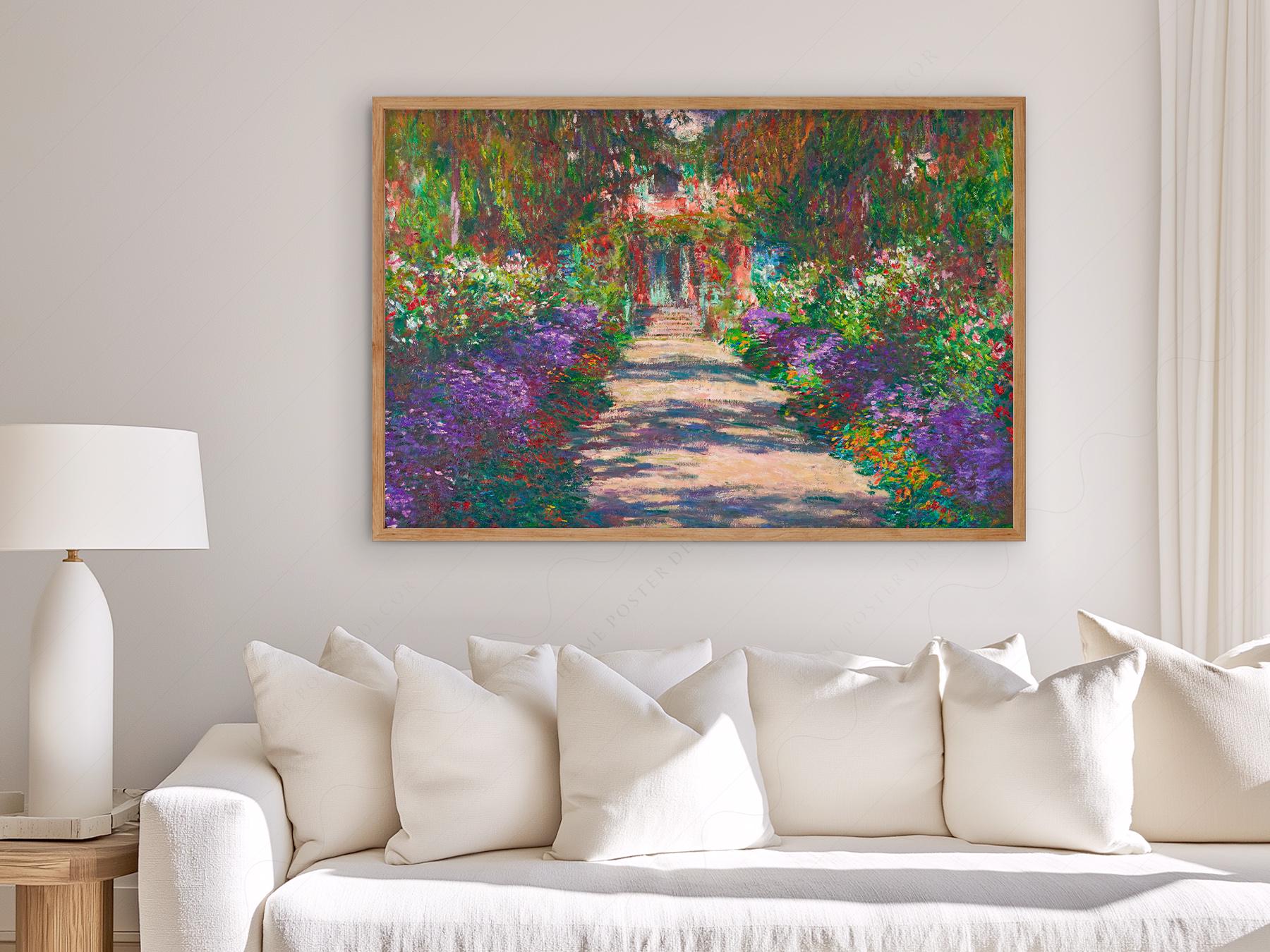 Claude Monet Pathway in Monet's Garden at Giverny – gallery wall art poster