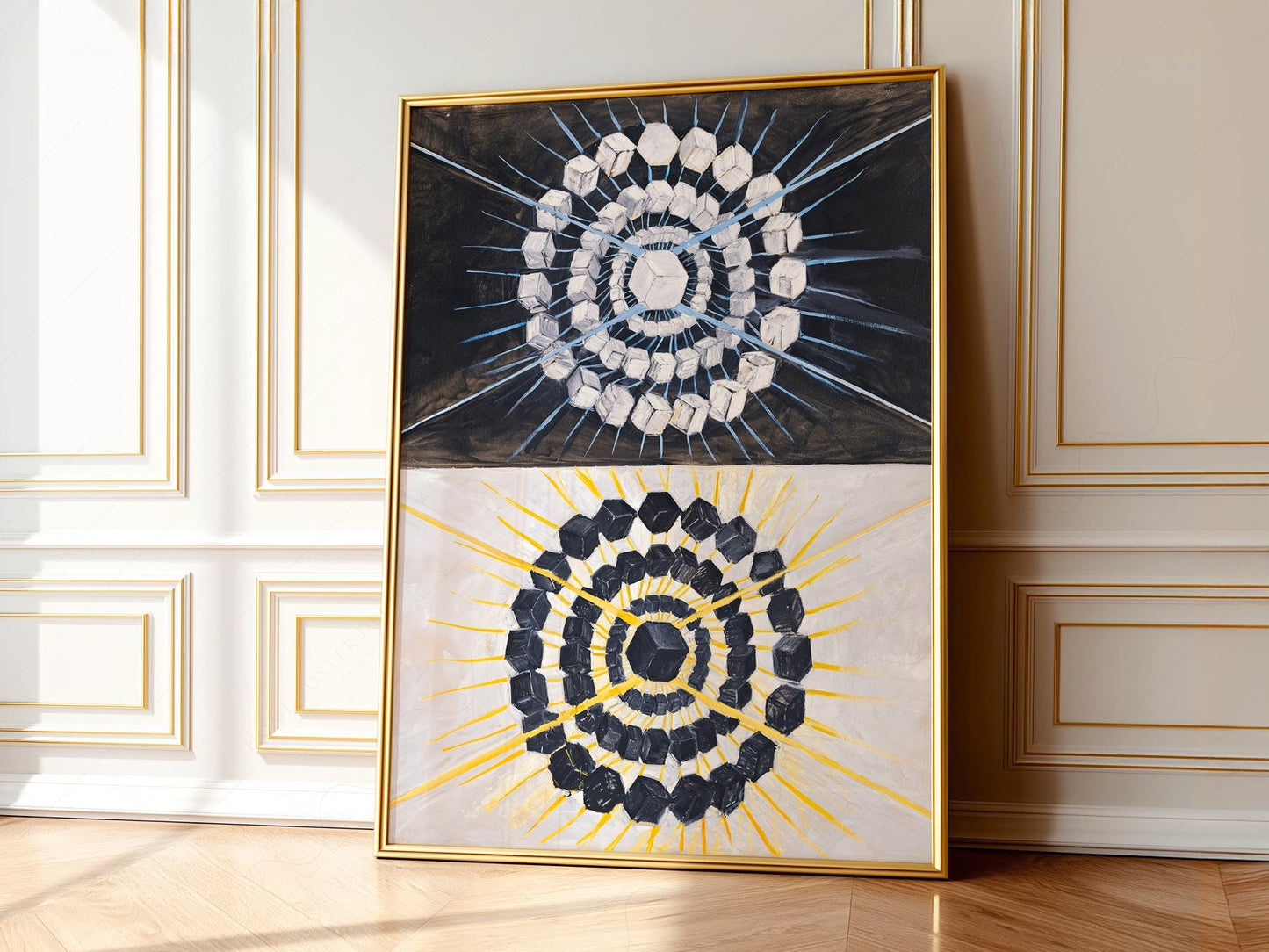 Hilma af Klint Swan Print – Abstract Geometric Wall – exhibition poster wall art