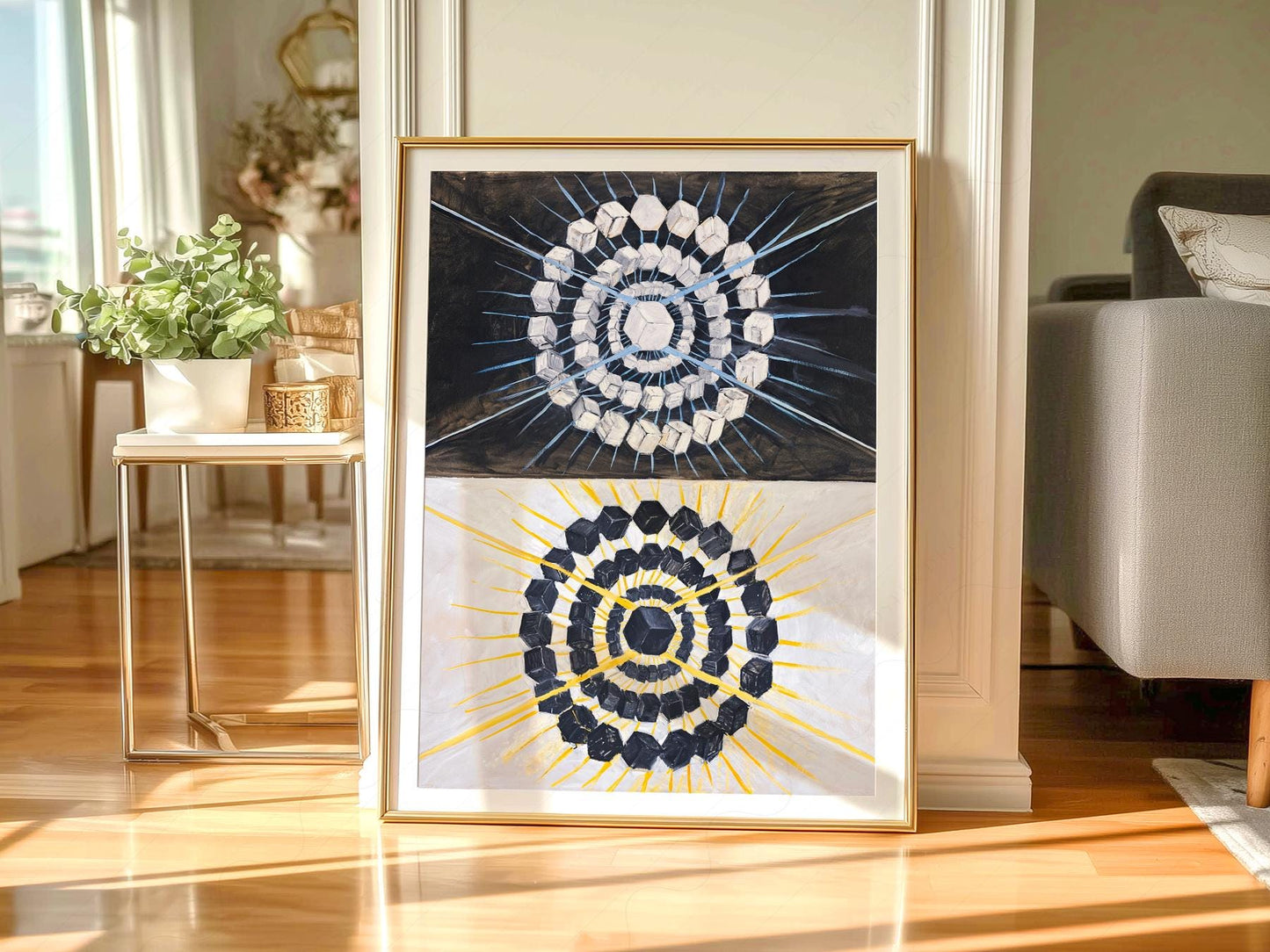 Hilma af Klint Swan Print – Abstract Geometric Wall – museum quality art print