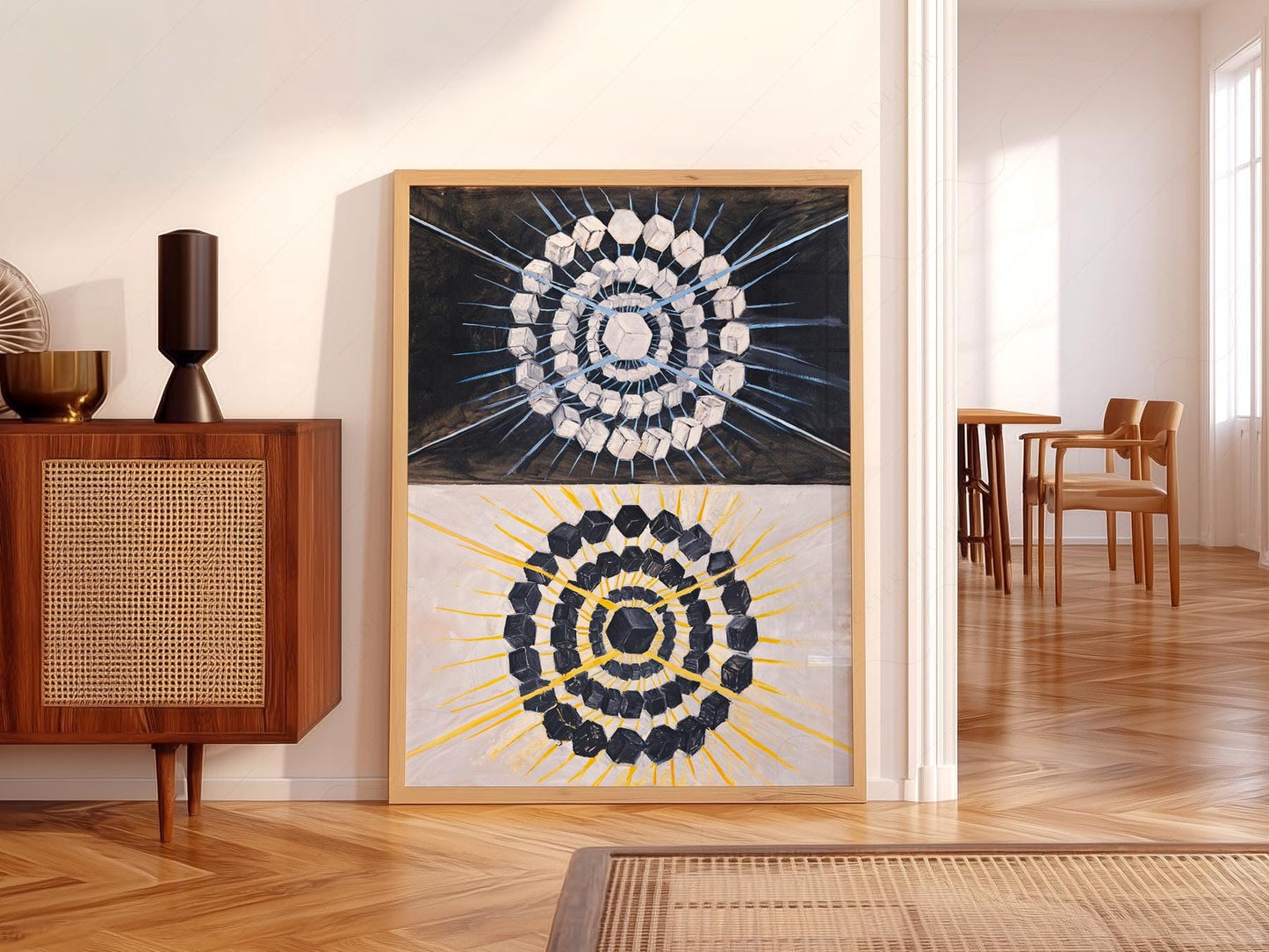 Hilma af Klint Swan Print – Abstract Geometric Wall – gallery wall art poster