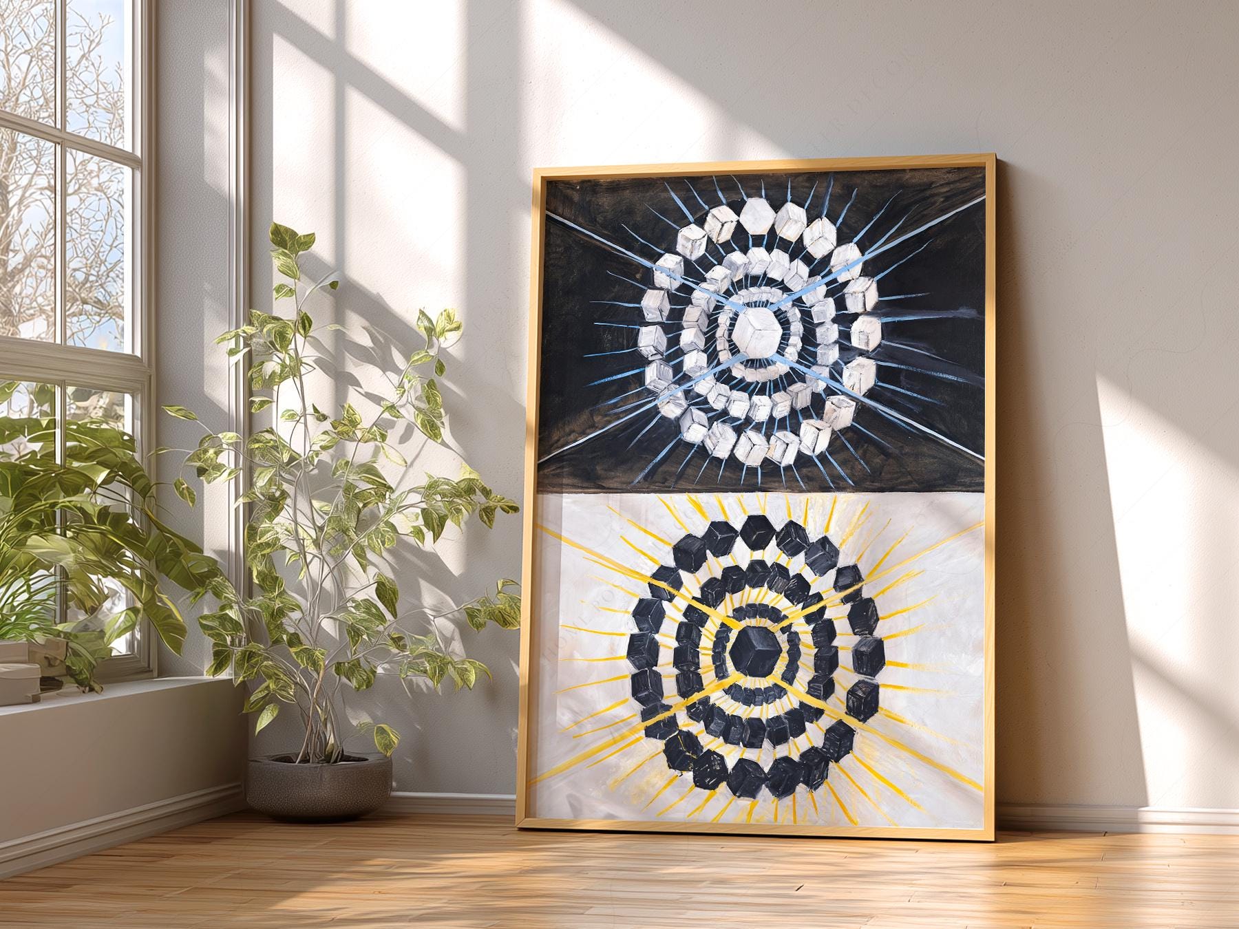 Hilma af Klint Swan Print – Abstract Geometric Wall – archival paper art print