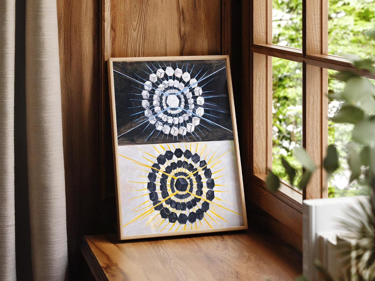 Hilma af Klint Swan Print – Abstract Geometric Wall – fine art wall poster