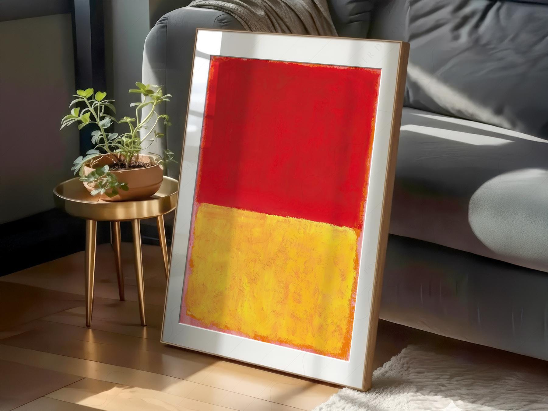 Mark Rothko Red and Yellow Abstract Art Print – Modern – archival paper art print