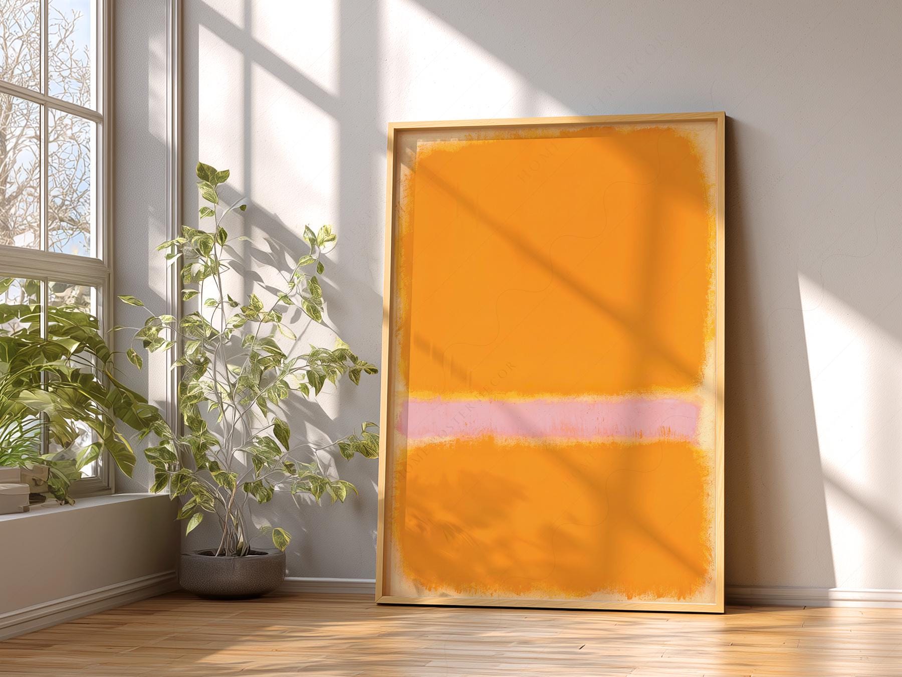 Mark Rothko Orange Yellow Art Print – Abstract – classic art print reproduction