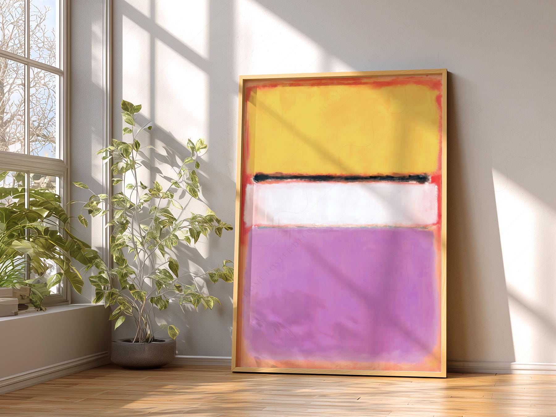 Mark Rothko White Center Art Print – Abstract – art poster for living room