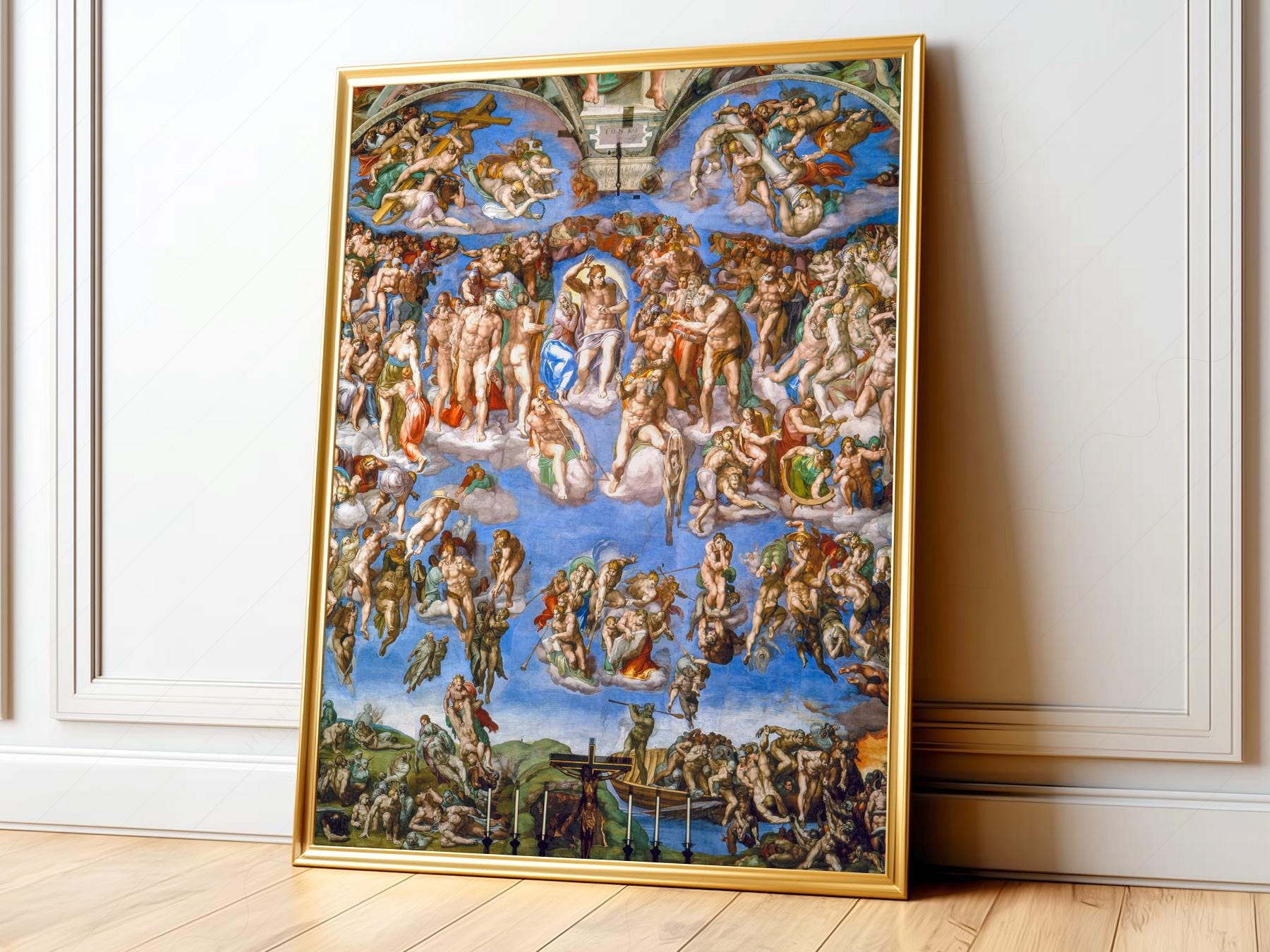 Michelangelo The Last Judgment Art Print – Renaissance – fine art print wall decor