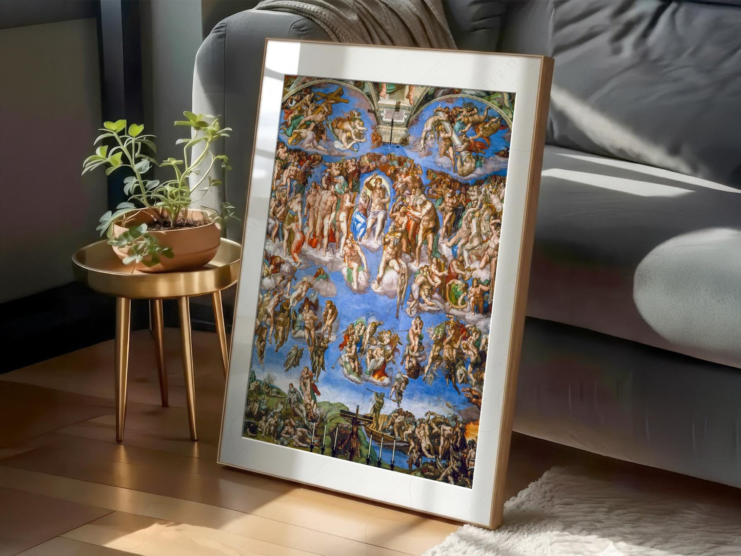 Michelangelo The Last Judgment Art Print – Renaissance – gallery wall art poster