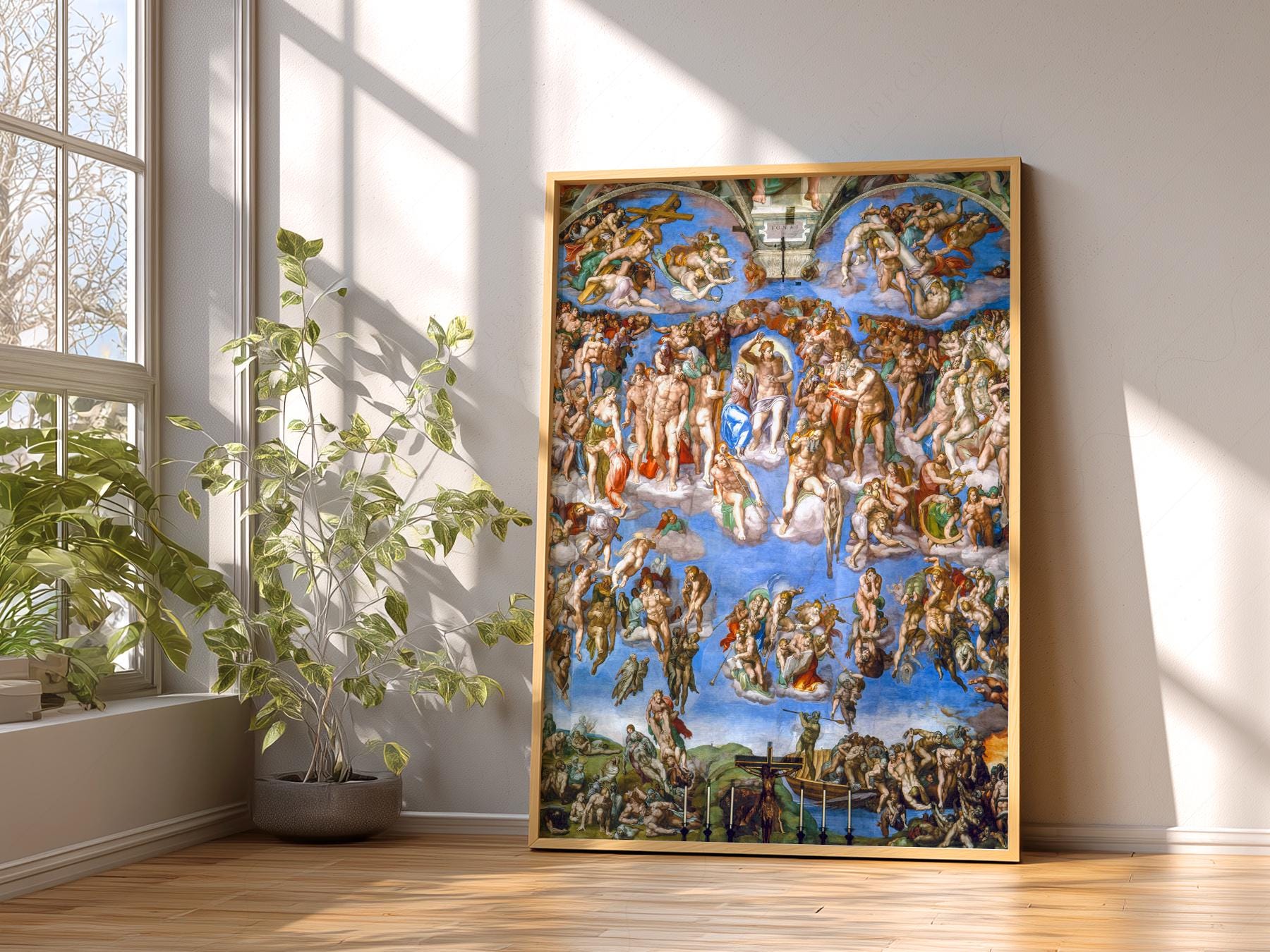 Michelangelo The Last Judgment Art Print – Renaissance – classic art print reproduction