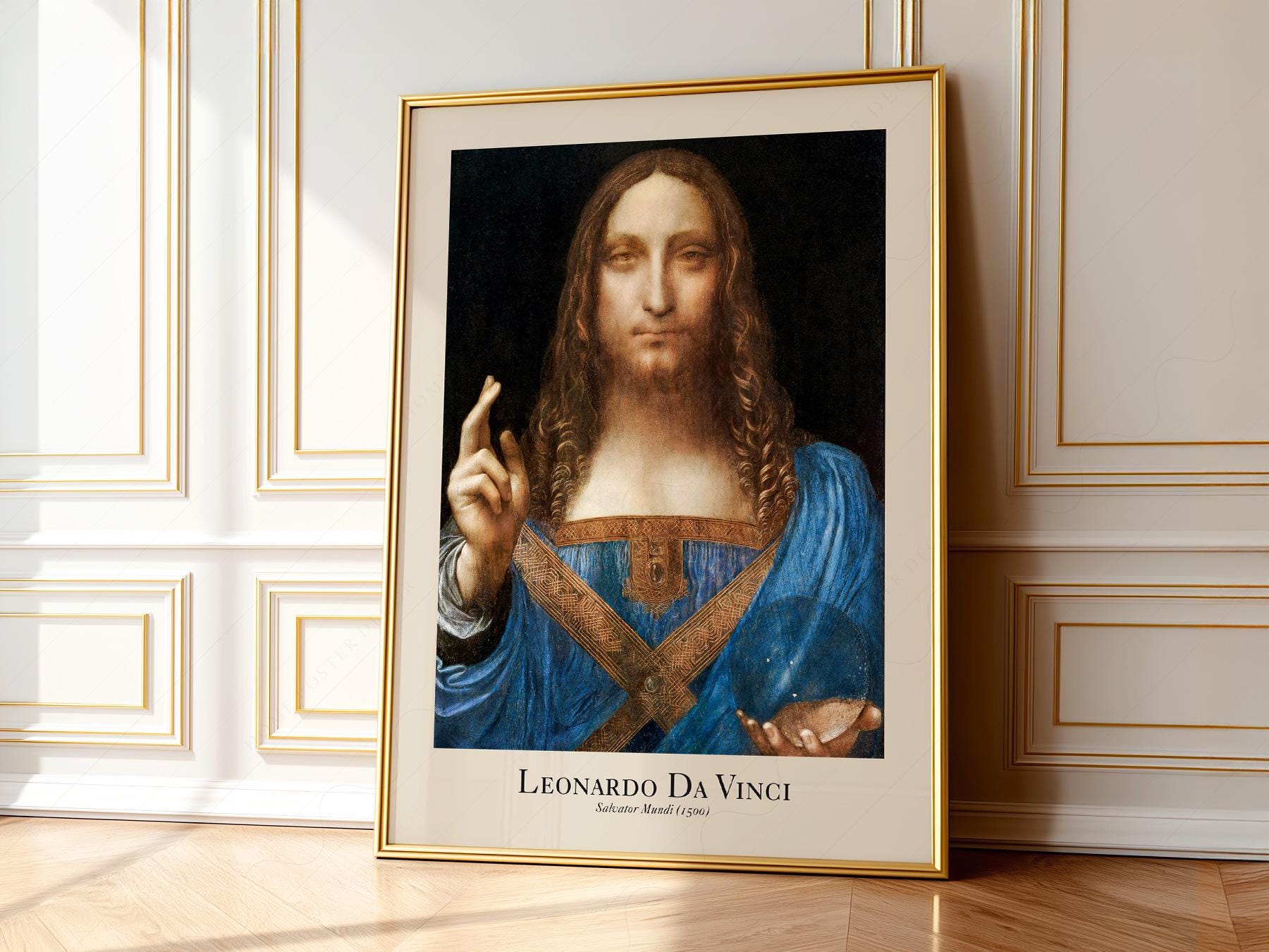 Leonardo da Vinci Salvator Mundi Art Print – high quality art print