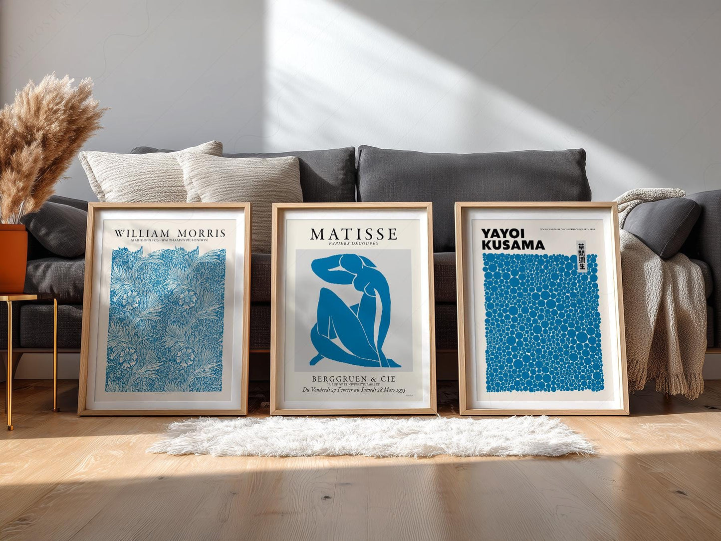 Matisse William Morris Kusama Blue Print Set – Gallery – museum quality art print