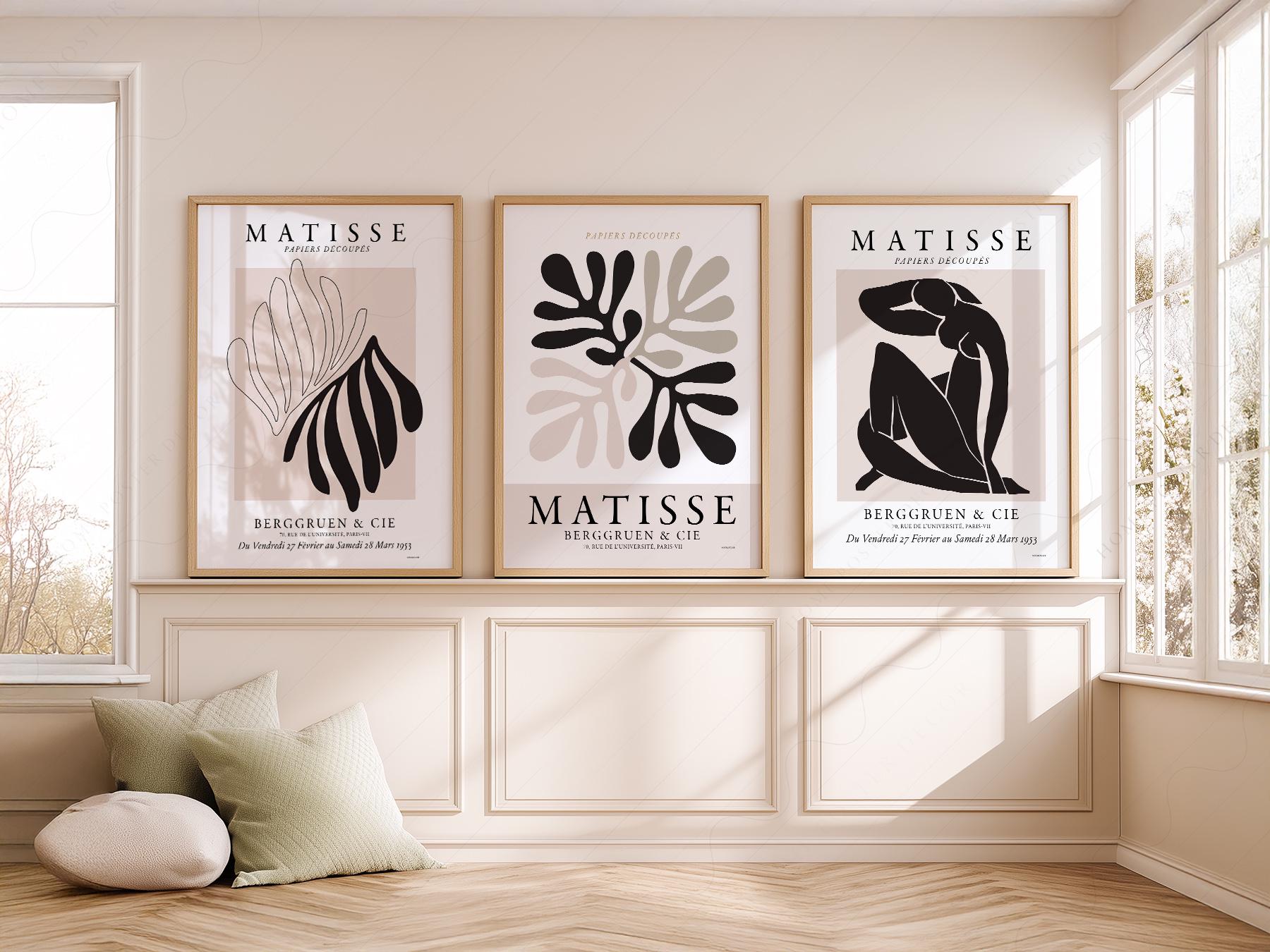 Henri Matisse Print Set of 3 – Papiers Découpés – archival paper art print