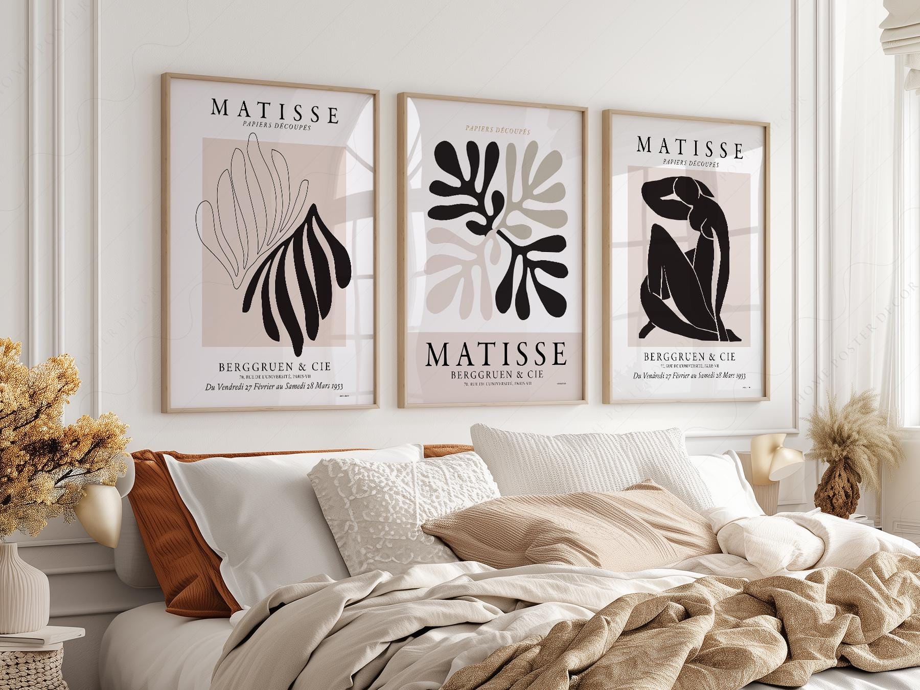 Henri Matisse Print Set of 3 – Papiers Découpés – gallery wall art poster