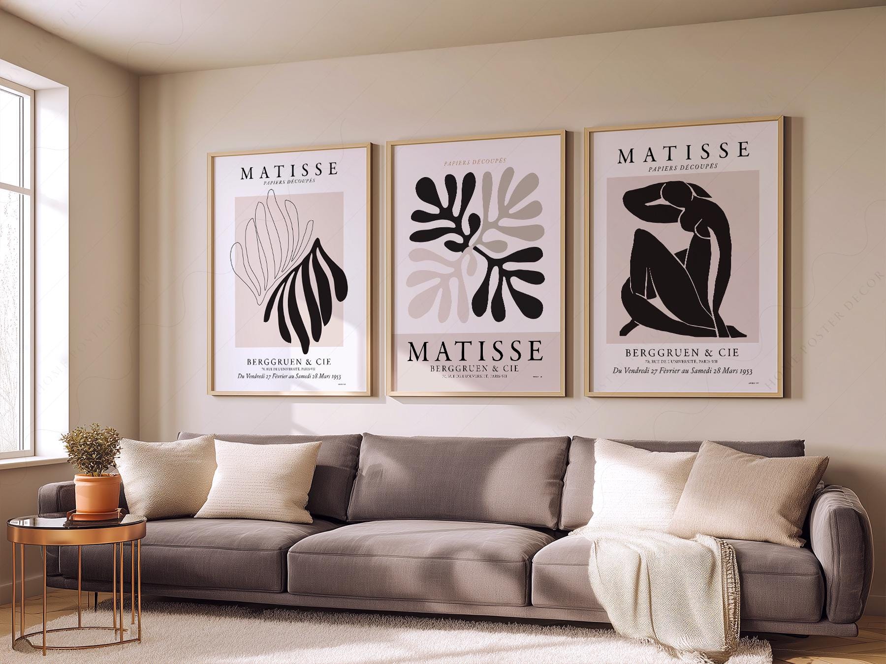 Henri Matisse Print Set of 3 – Papiers Découpés – high quality art print