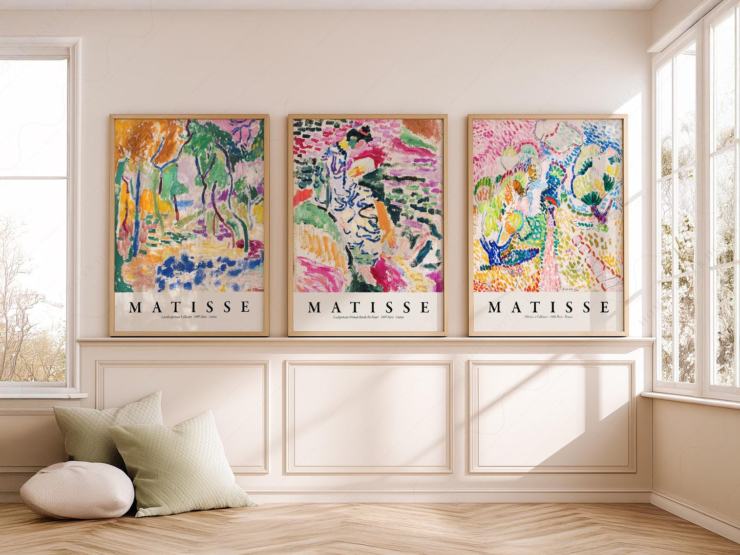 Henri Matisse Gallery Wall Set of 3 Prints – Colorful – art poster for living room
