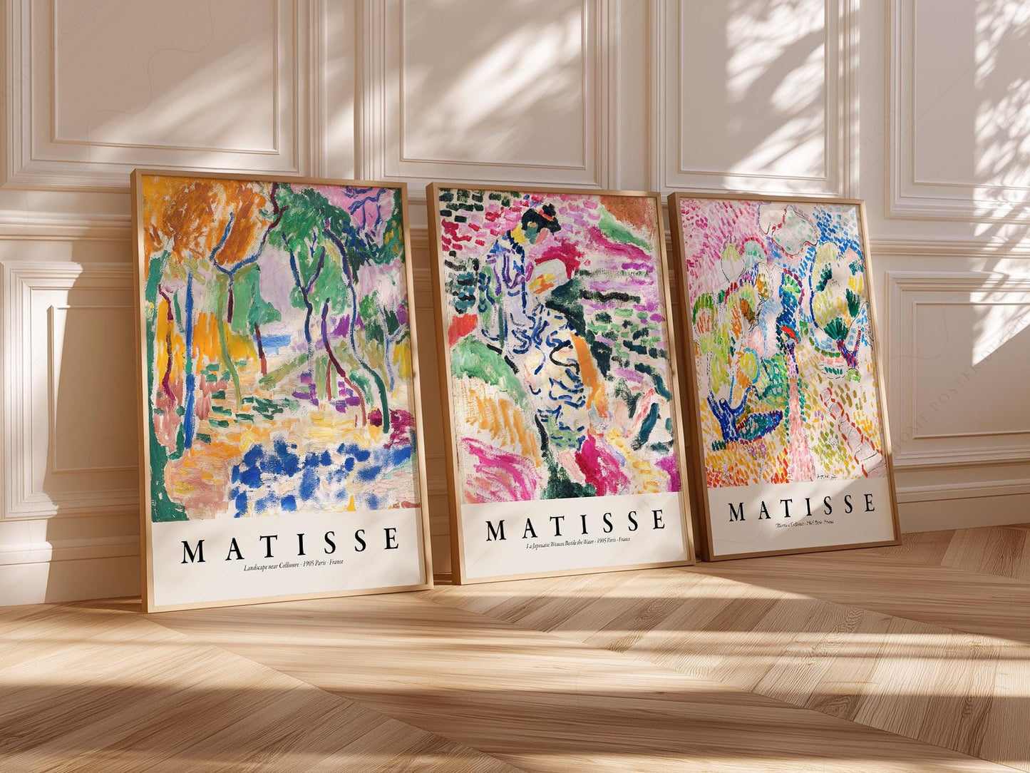 Henri Matisse Gallery Wall Set of 3 Prints – Colorful – gallery wall art poster