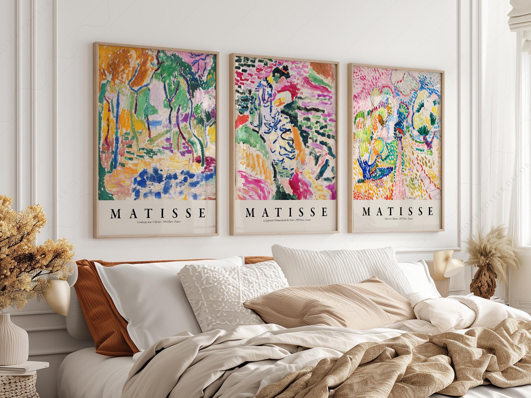 Henri Matisse Gallery Wall Set of 3 Prints – Colorful – classic art print reproduction