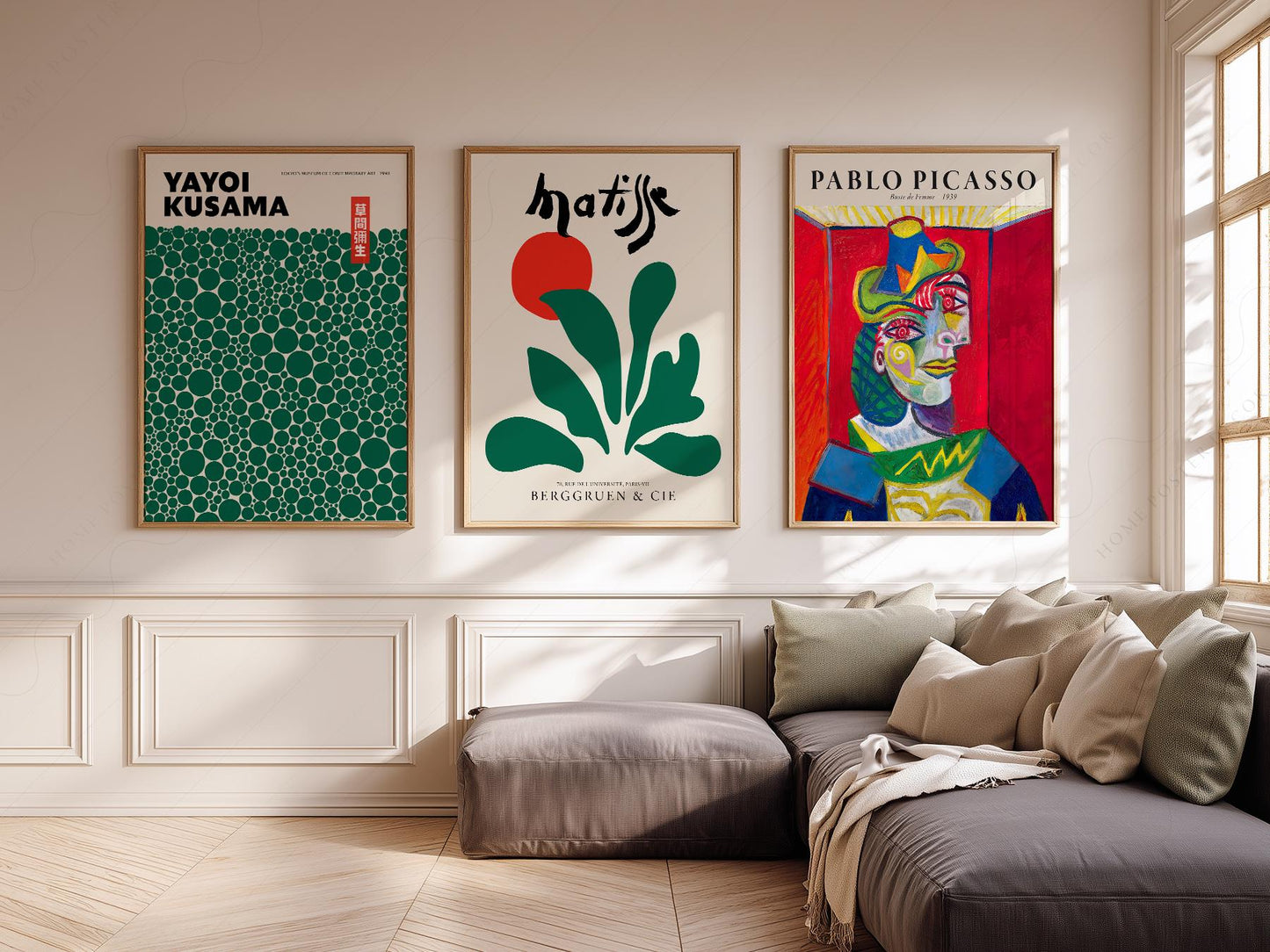 Matisse Kusama Picasso Gallery Wall Set of 3 – Modern – archival paper art print