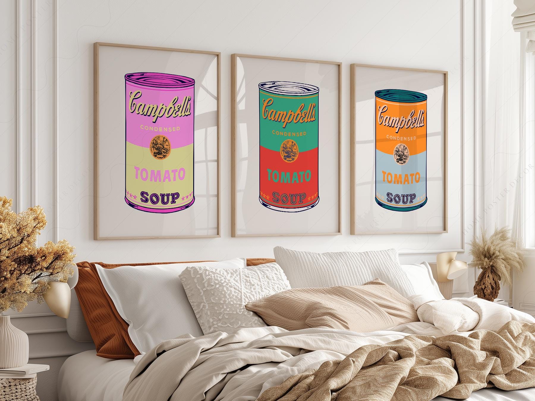 Andy Warhol Campbell's Soup Cans Print Set – Pop Art – archival paper art print