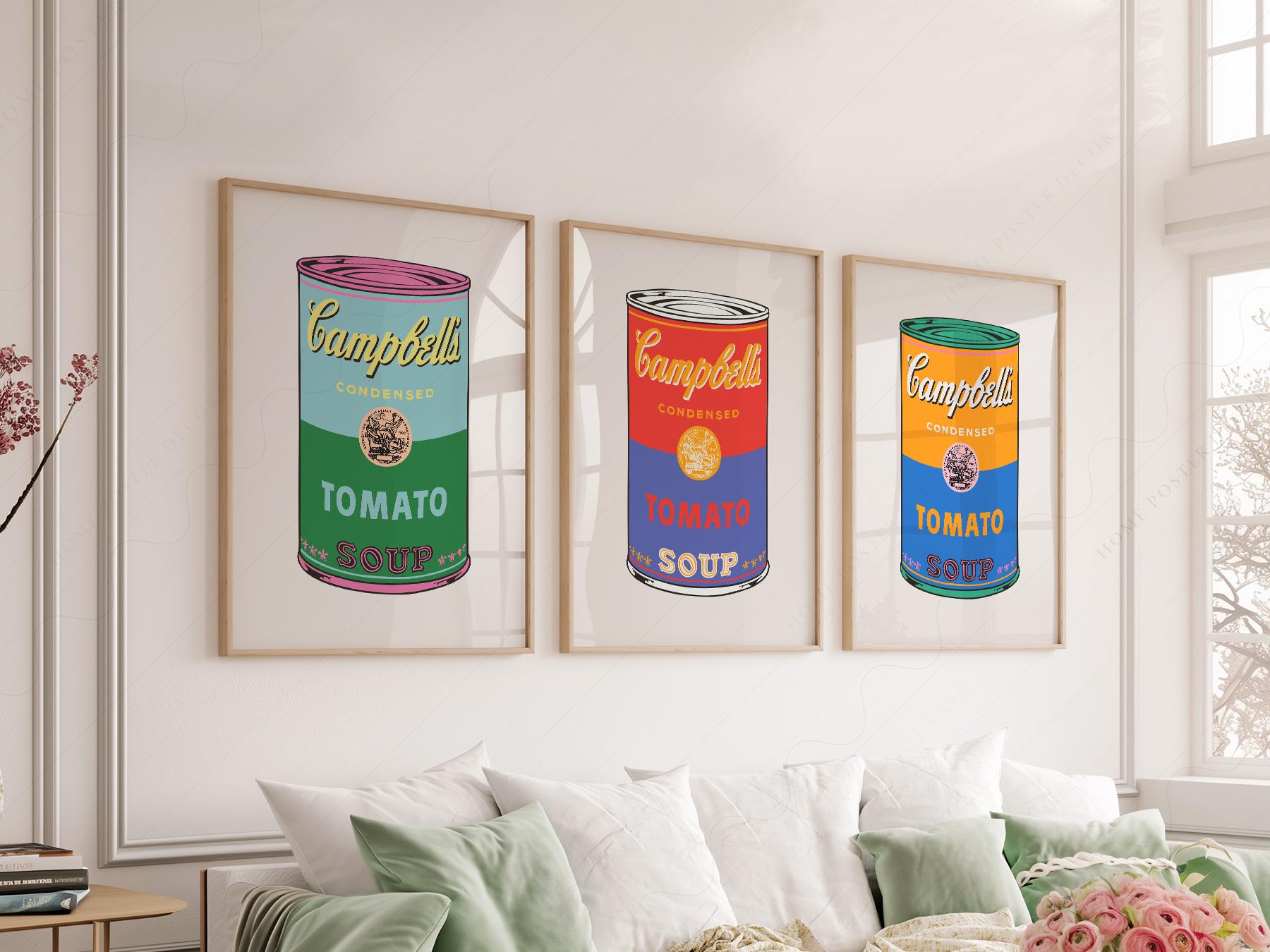 Andy Warhol Campbell's Soup Cans Print Set – Pop Art – museum quality art print