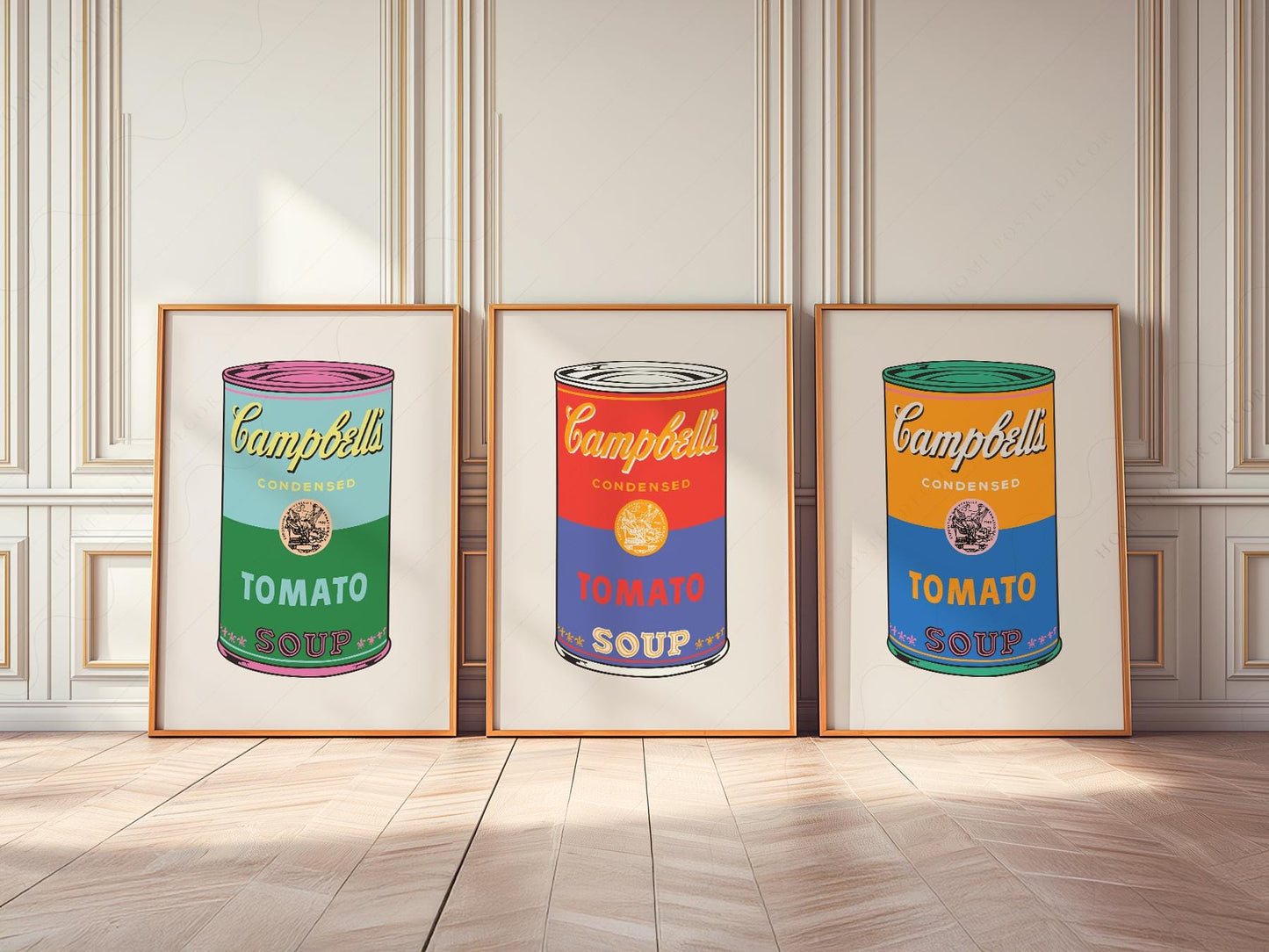 Andy Warhol Campbell's Soup Cans Print Set – Pop Art – art poster for living room