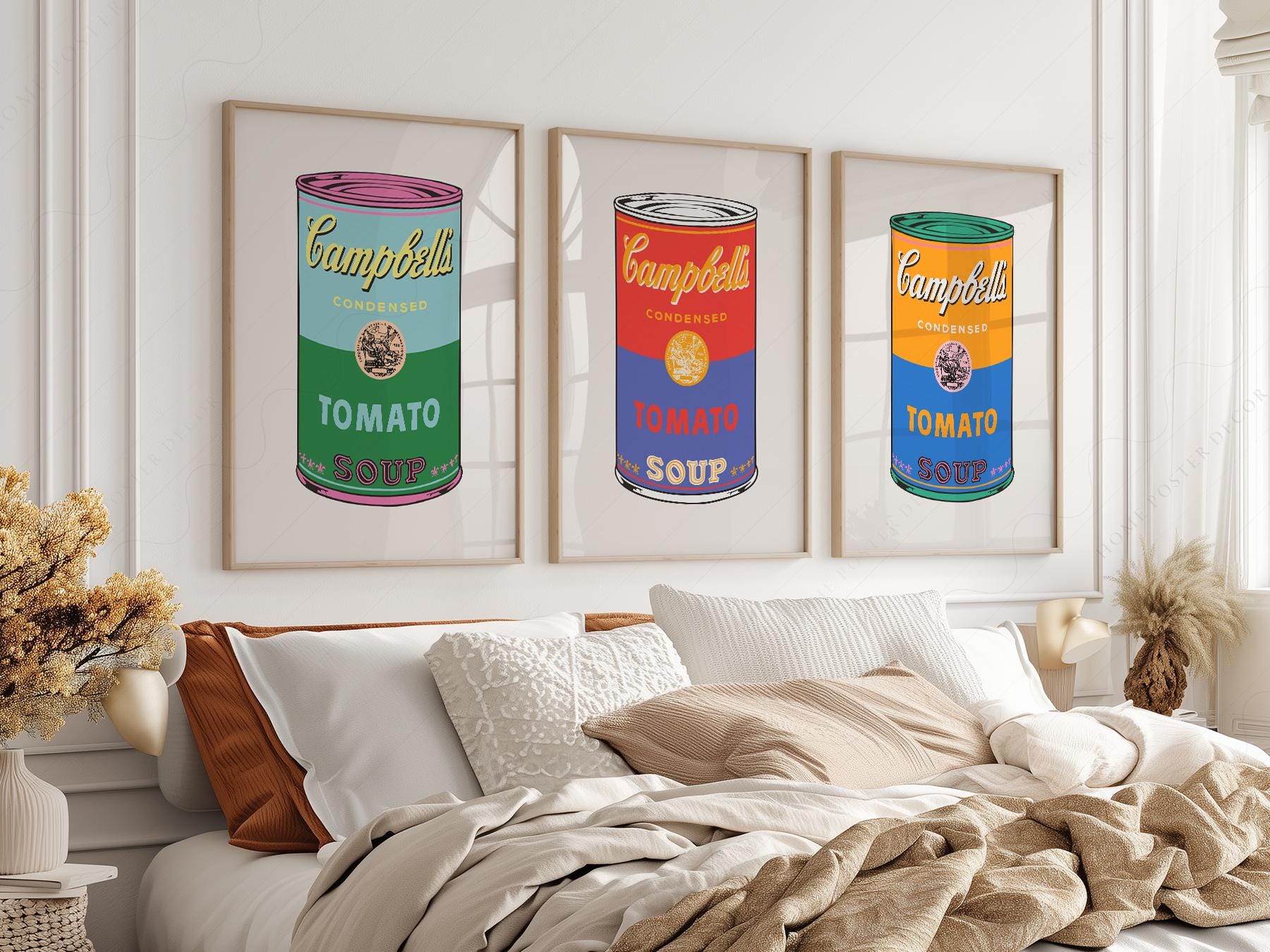 Andy Warhol Campbell's Soup Cans Print Set – Pop Art – gallery wall art poster