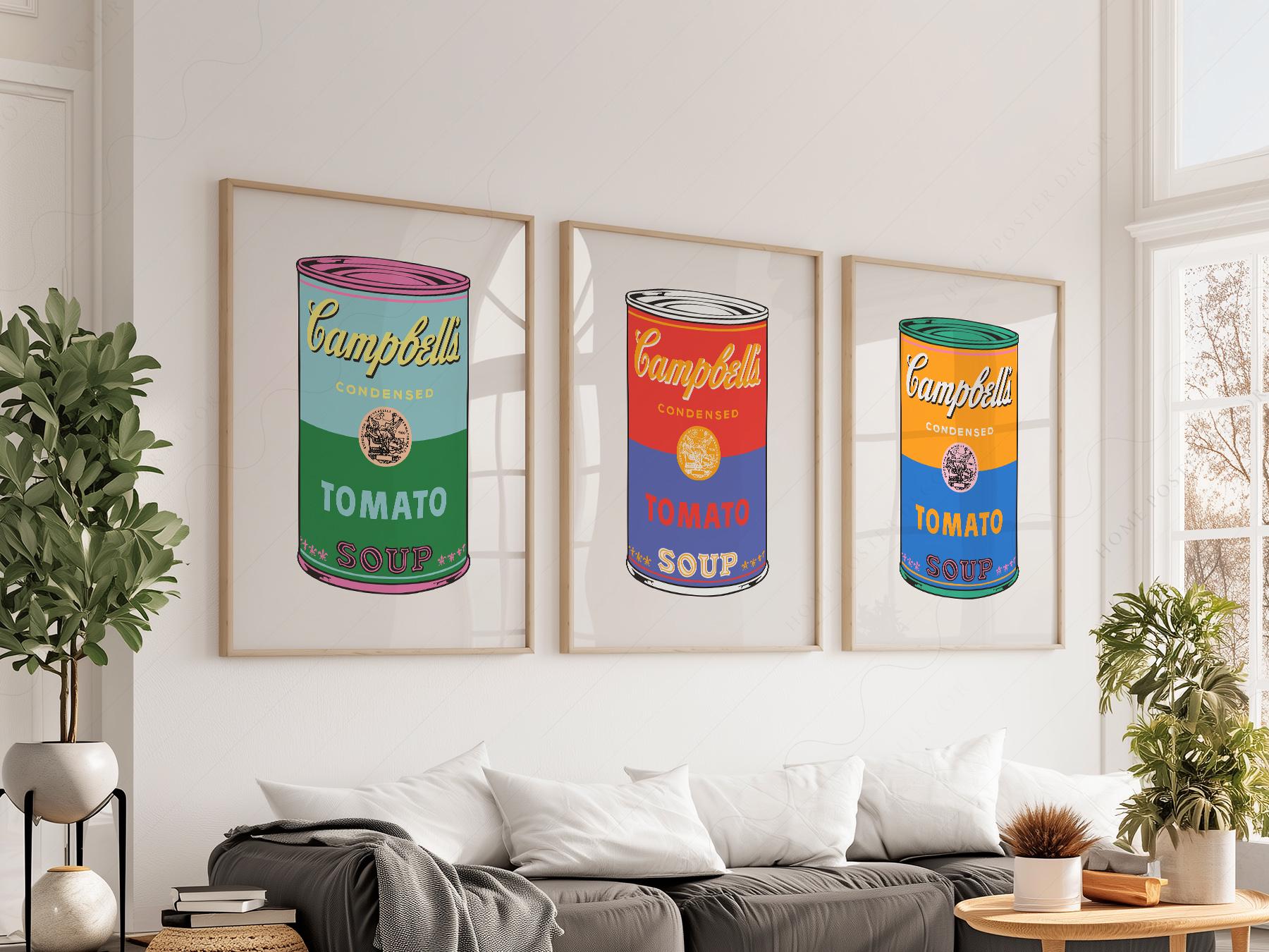 Andy Warhol Campbell's Soup Cans Print Set – Pop Art – fine art print wall decor