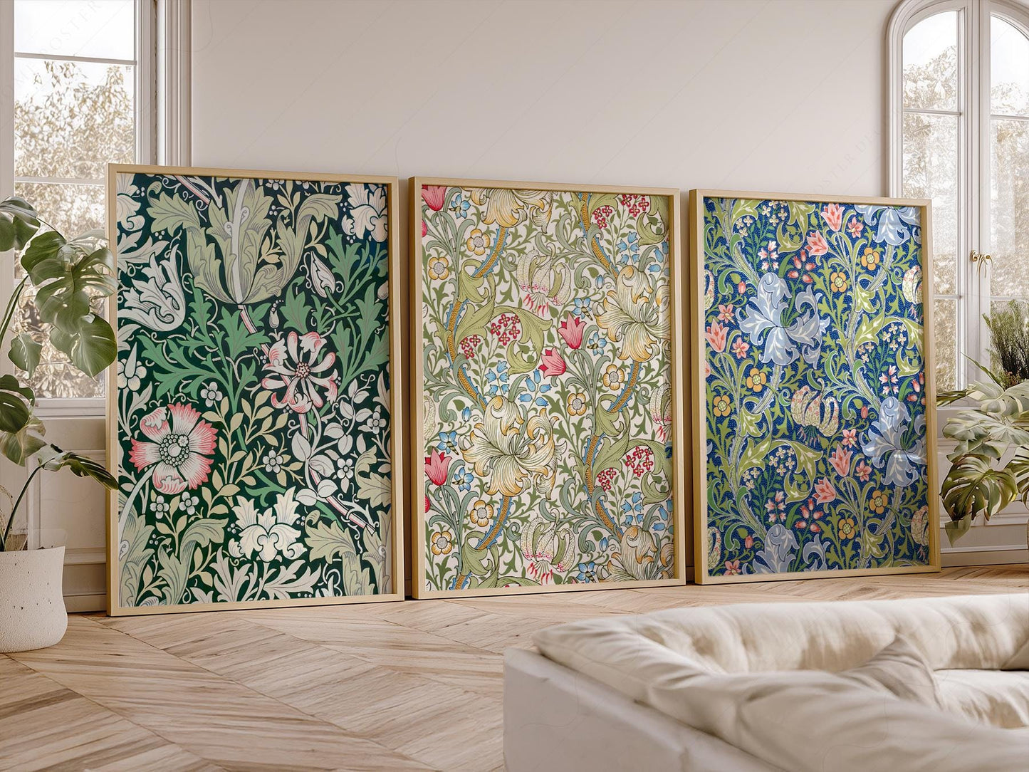 William Morris Print Set of 3 – Botanical Gallery Wall – fine art print wall decor