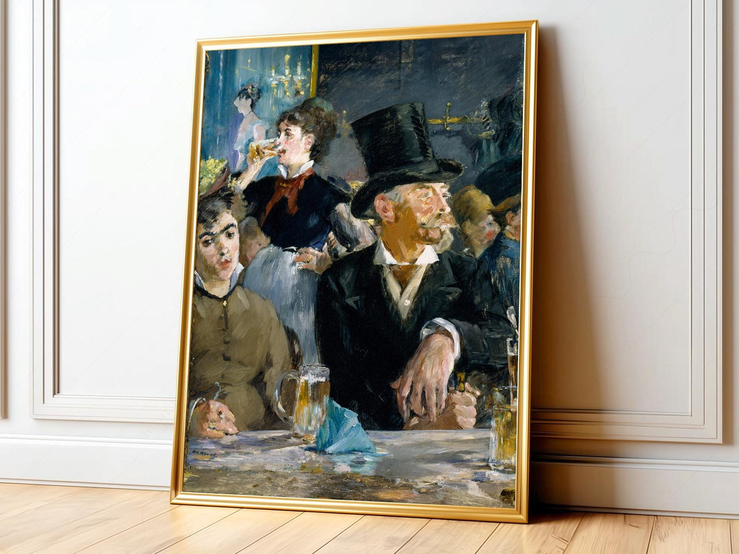 Edouard Manet At the Café Art Print – Impressionist – fine art print wall decor